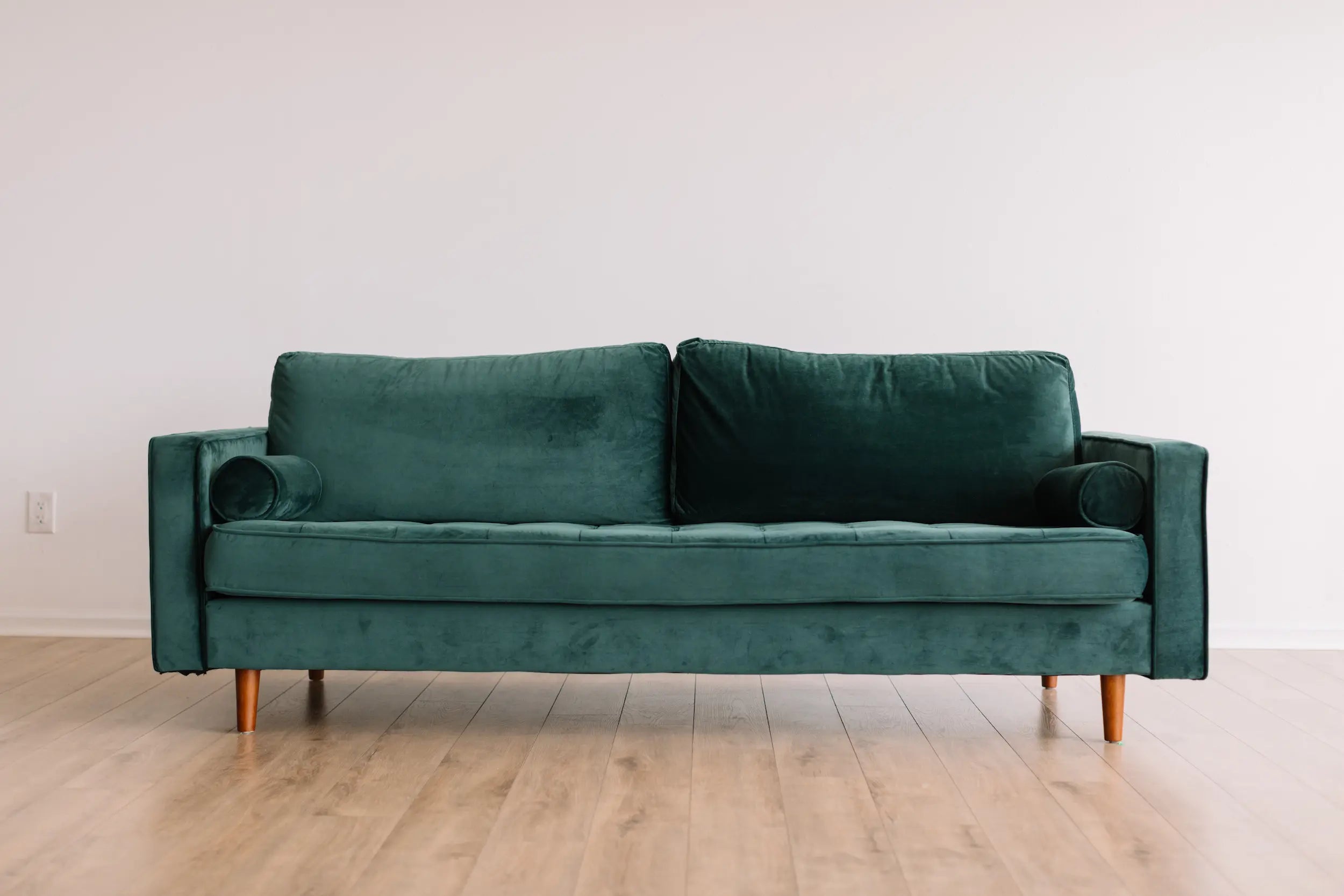 Bluish green online sofa