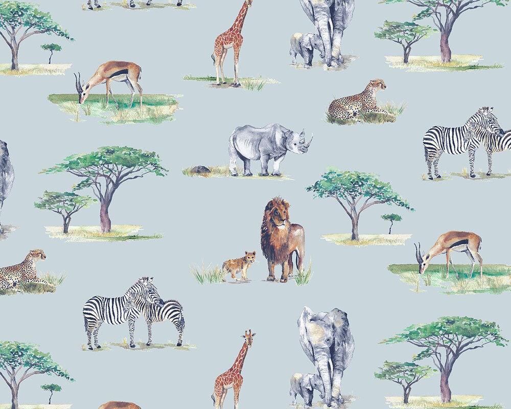 Safari Animals Children's Wallpaper