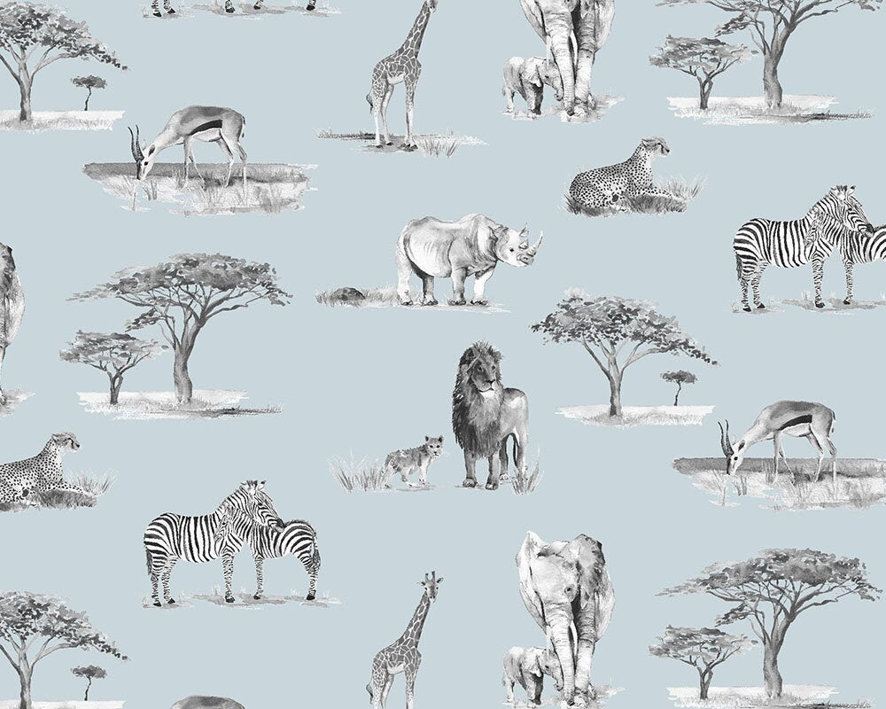 Safari Animals Children's Wallpaper