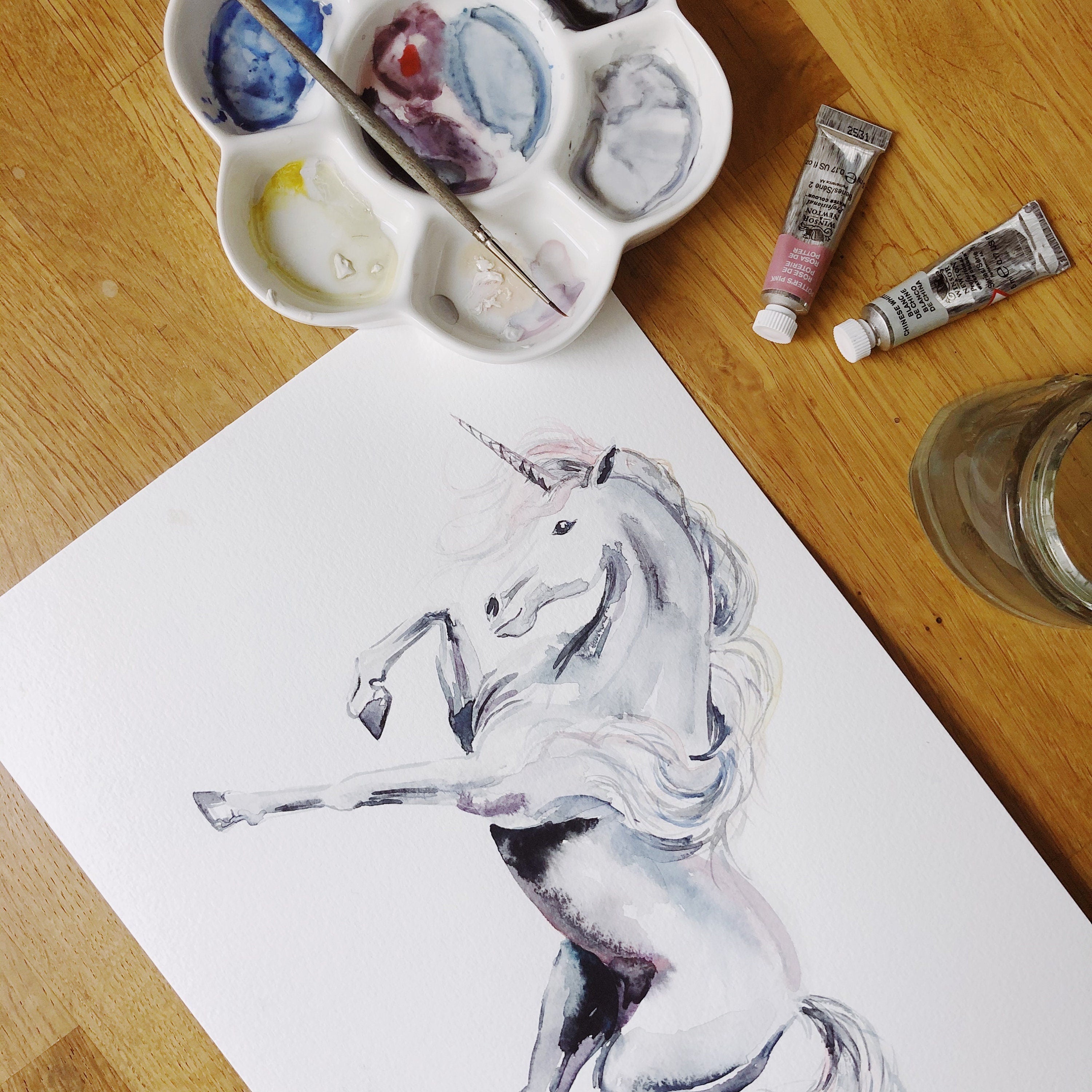 Unicorns and Rainbows Children's Wallpaper