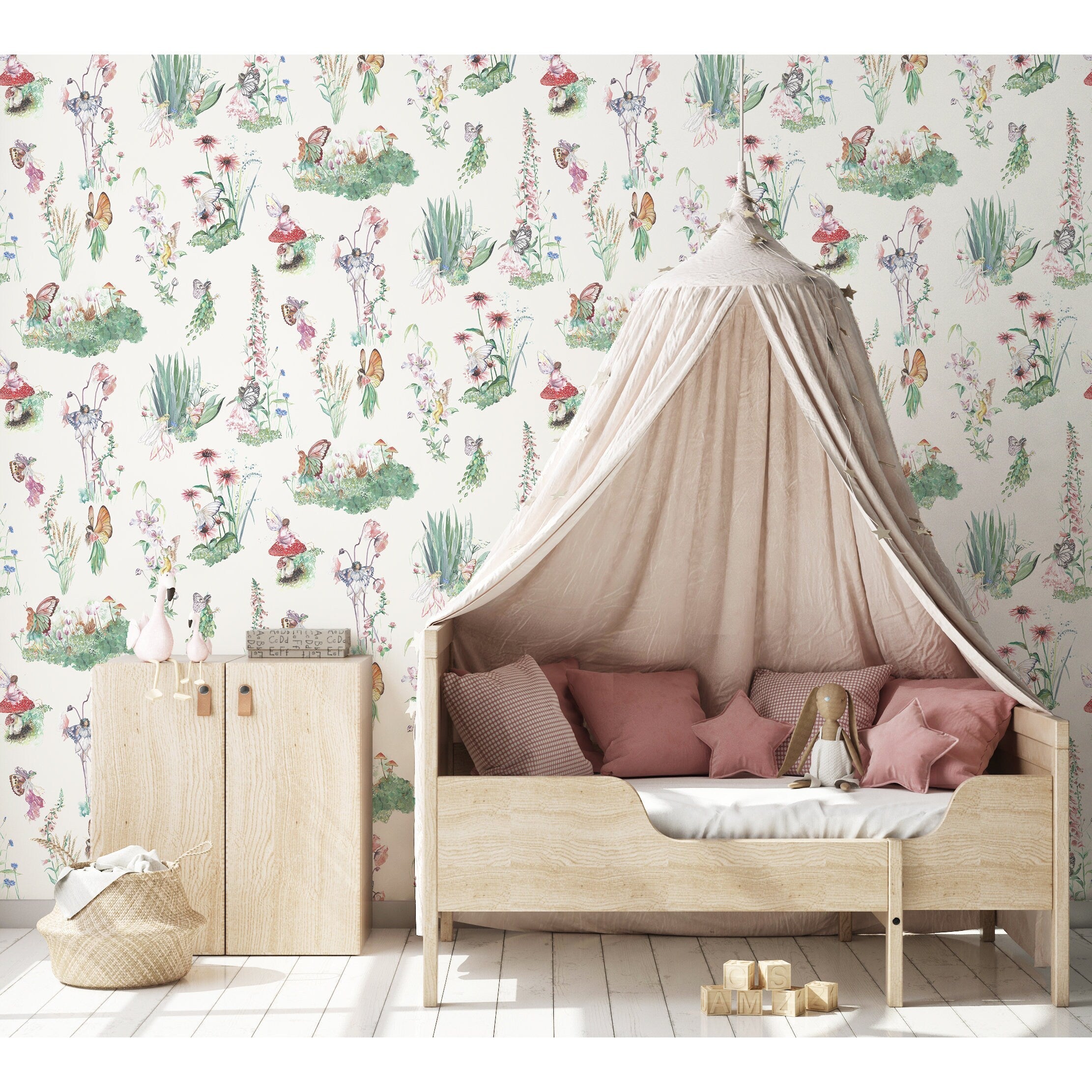 Fairy Garden Children's Wallpaper