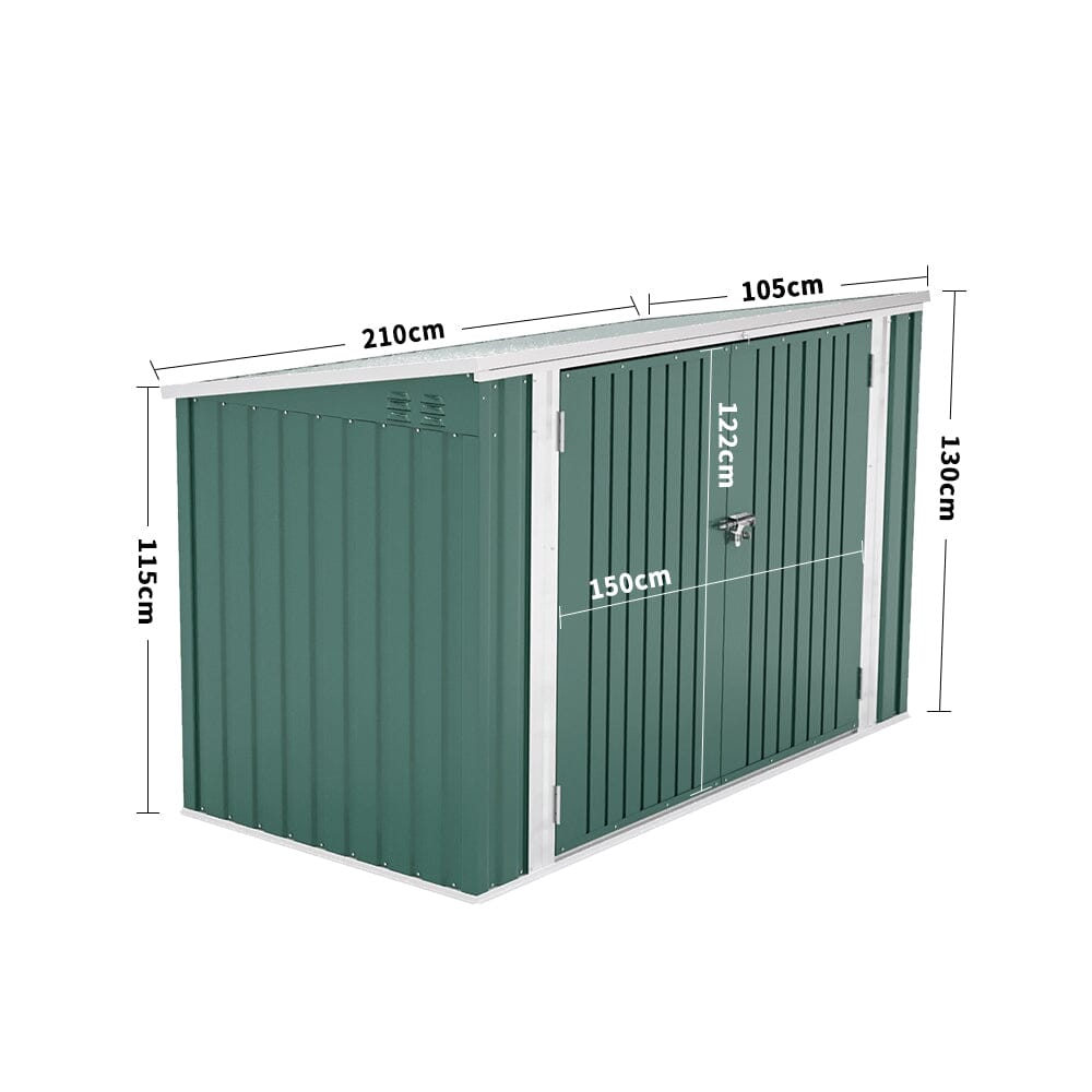 Weather-Resistant Steel Bike Shed