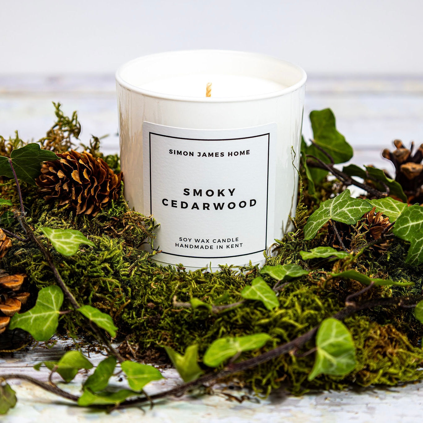 Smoky Cedarwood Handmade Soy Wax Candle