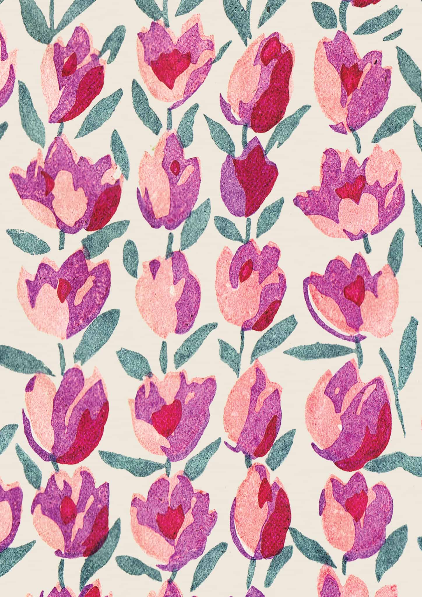 No.014 - Tulip Kisses - Vintage Archive Poster Prints