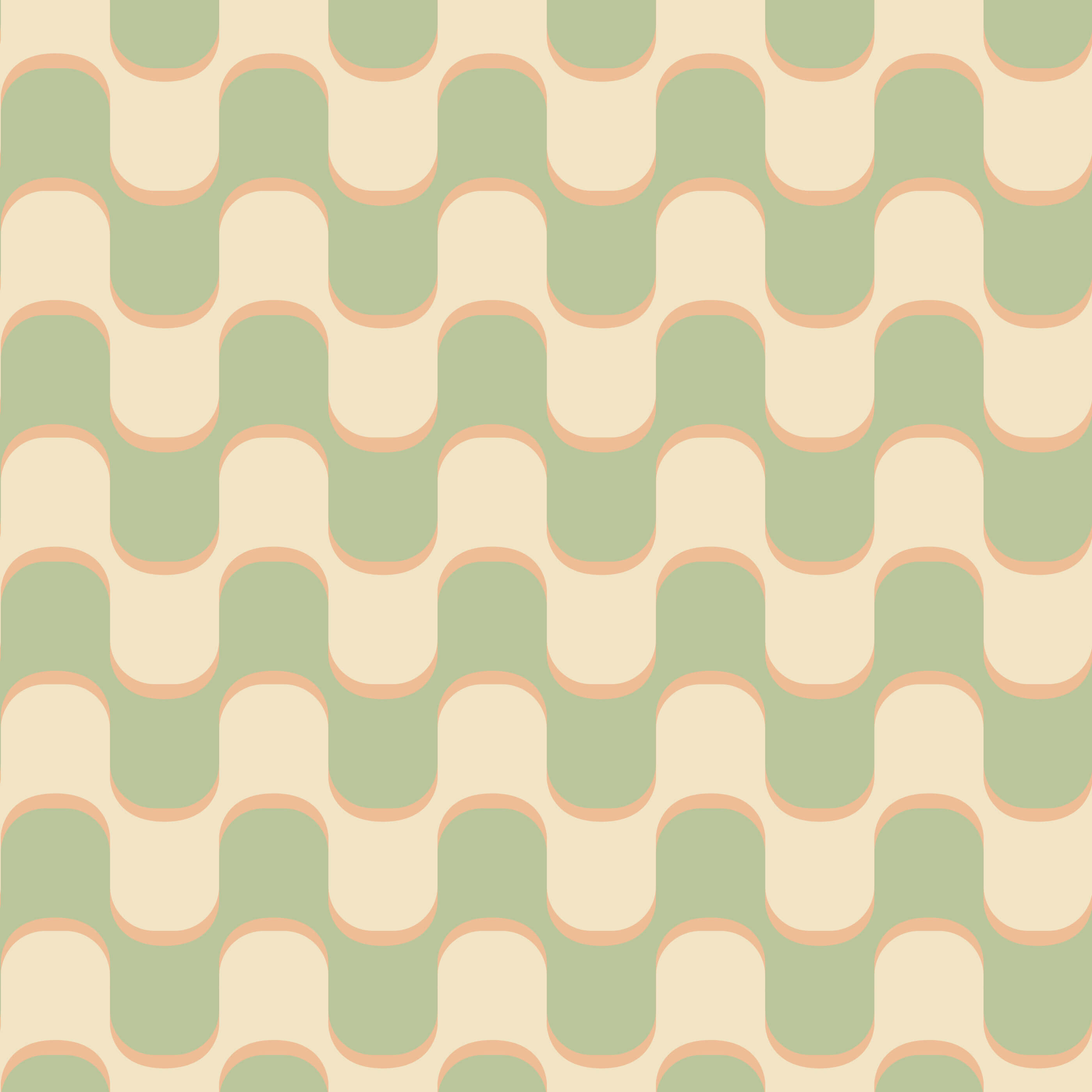 Ballinger Retro Squiggle Pattern Wallpaper