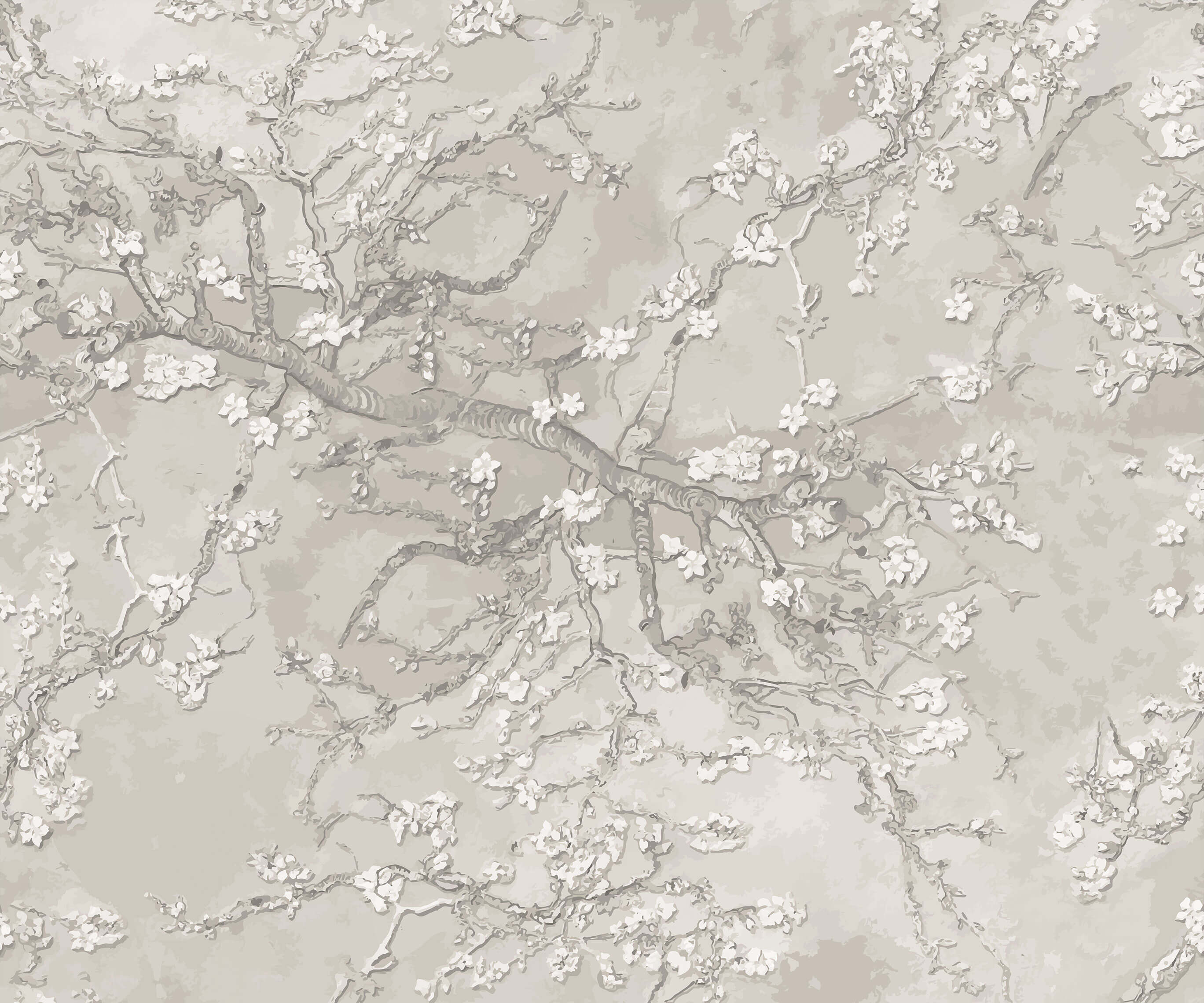 Branch Van Gogh Almond Blossom Wallpaper