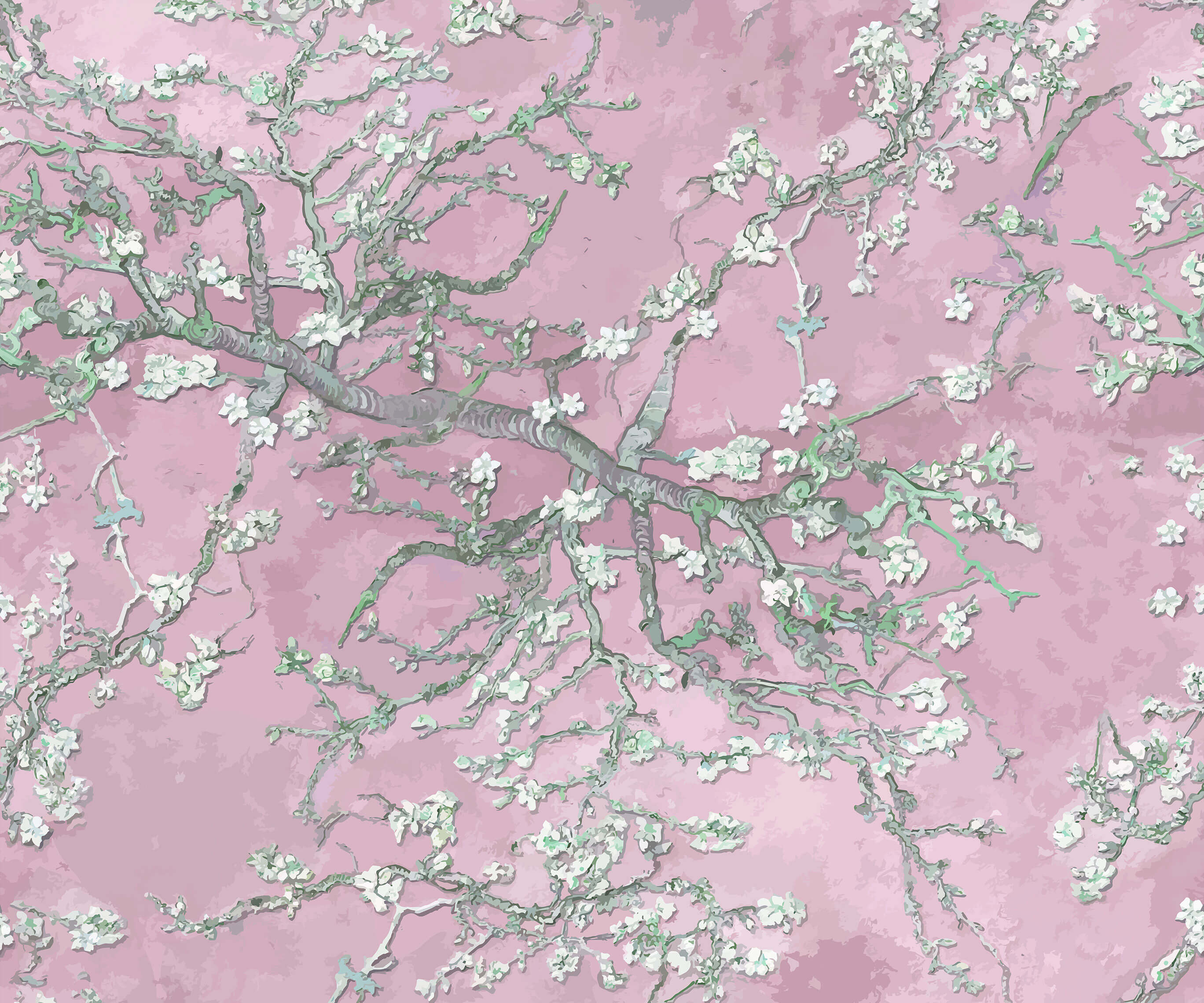 Branch Van Gogh Almond Blossom Wallpaper