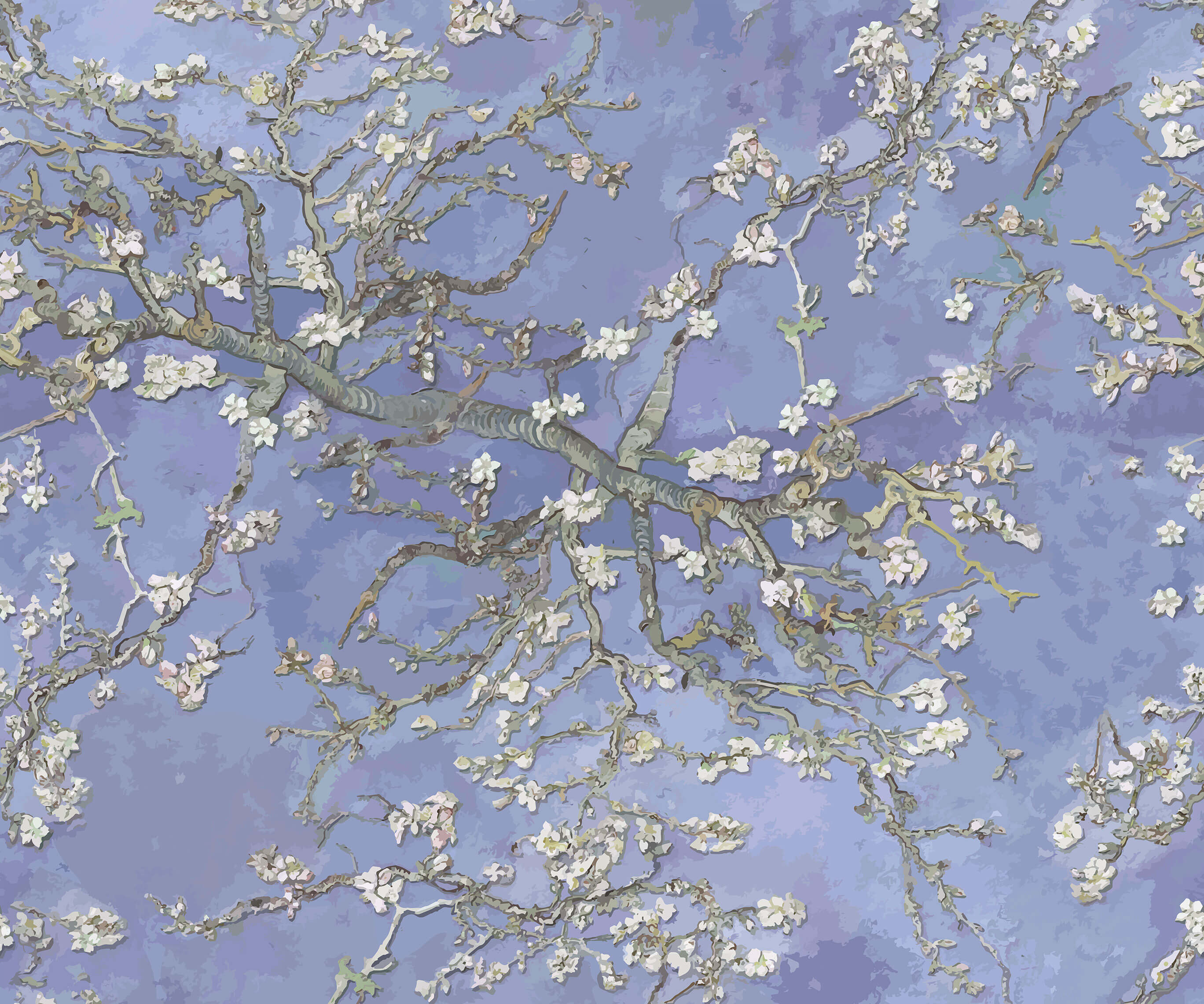 Branch Van Gogh Almond Blossom Wallpaper