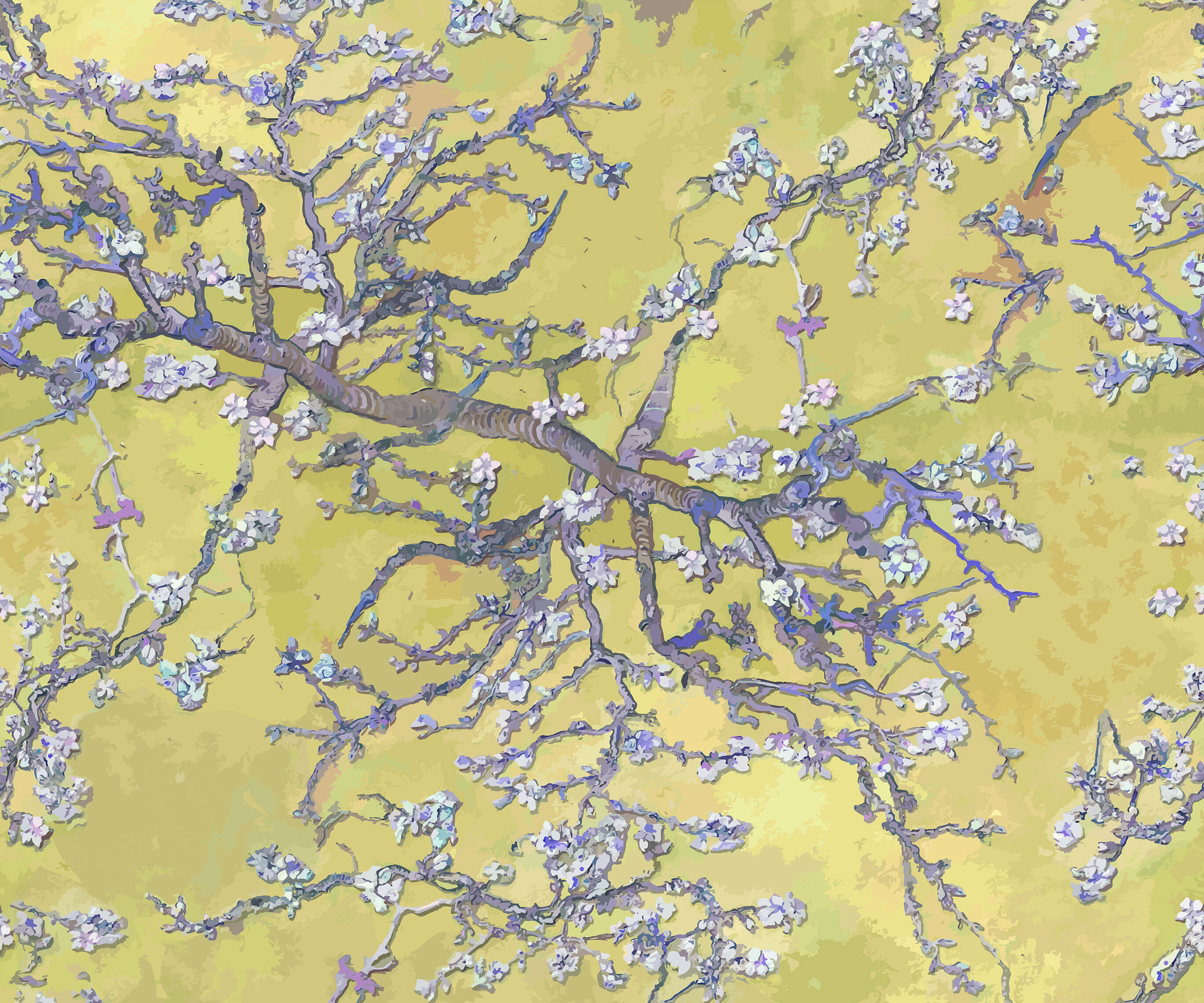 Branch Van Gogh Almond Blossom Wallpaper