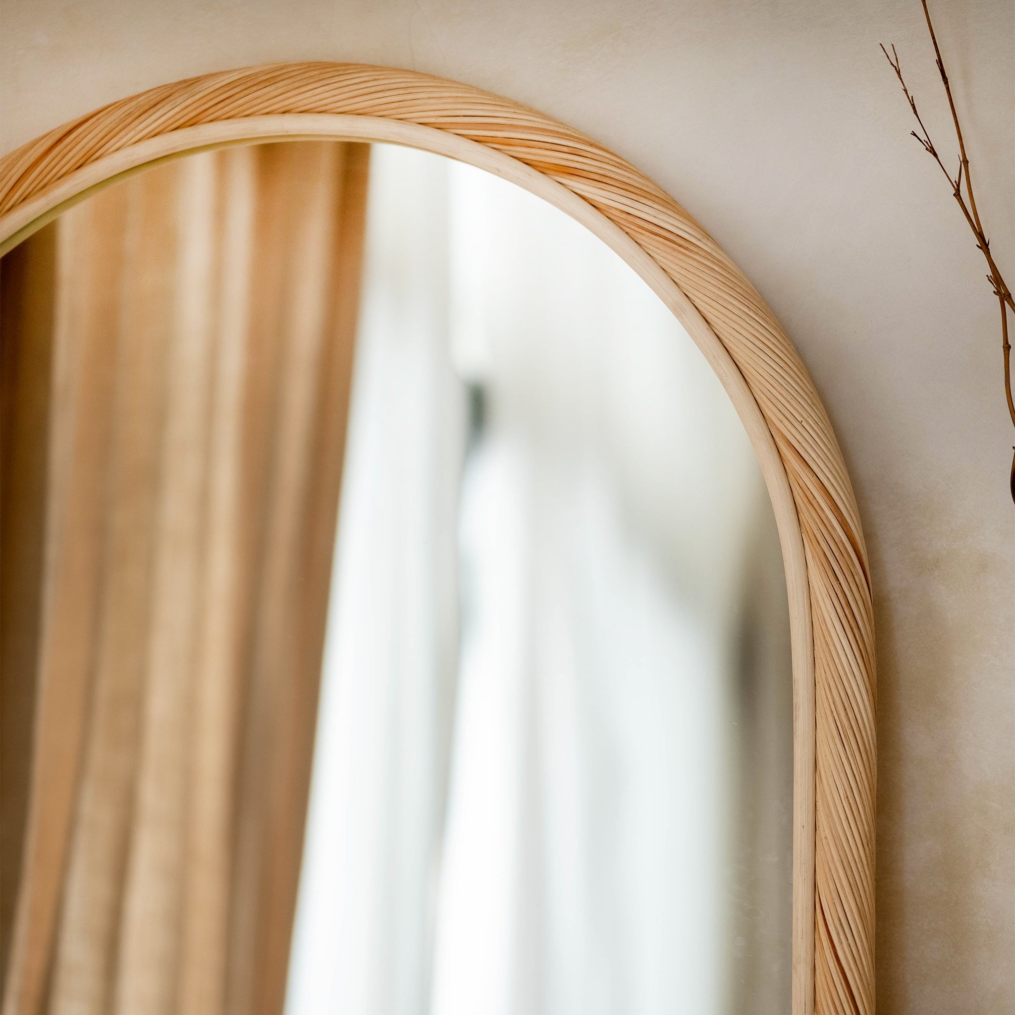 Citra Teak Leaning Mirror