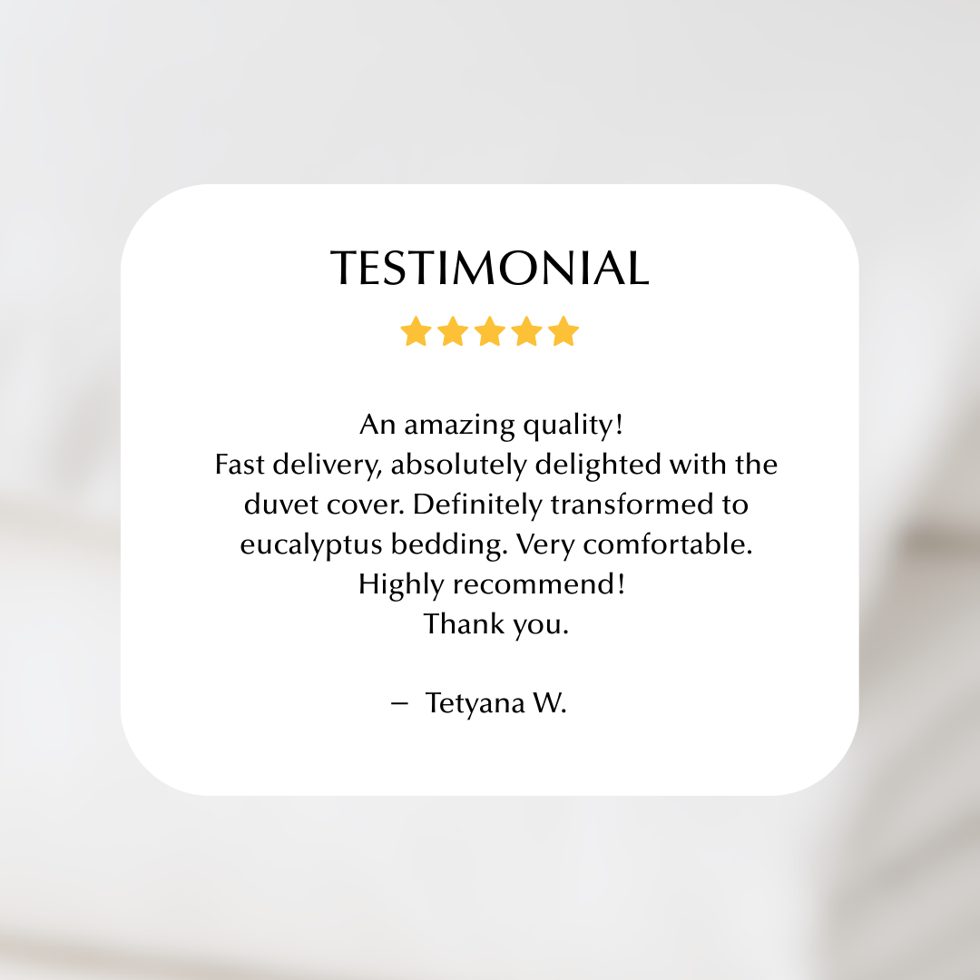 Cool and Comfy Eucalyptus Silk Duvet Cover in White