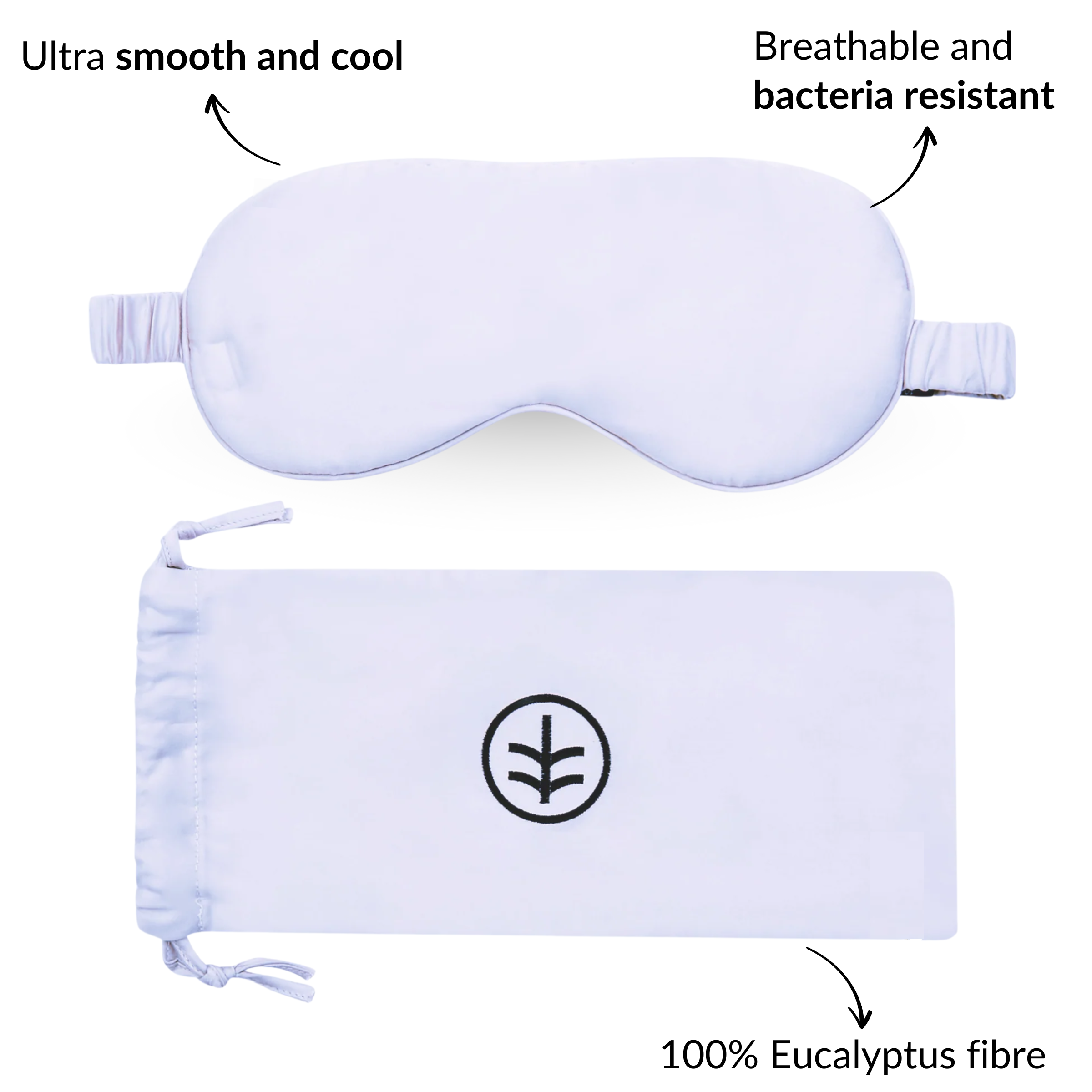 Eucalyptus Silk Sleep Eye Mask in Sky Blue