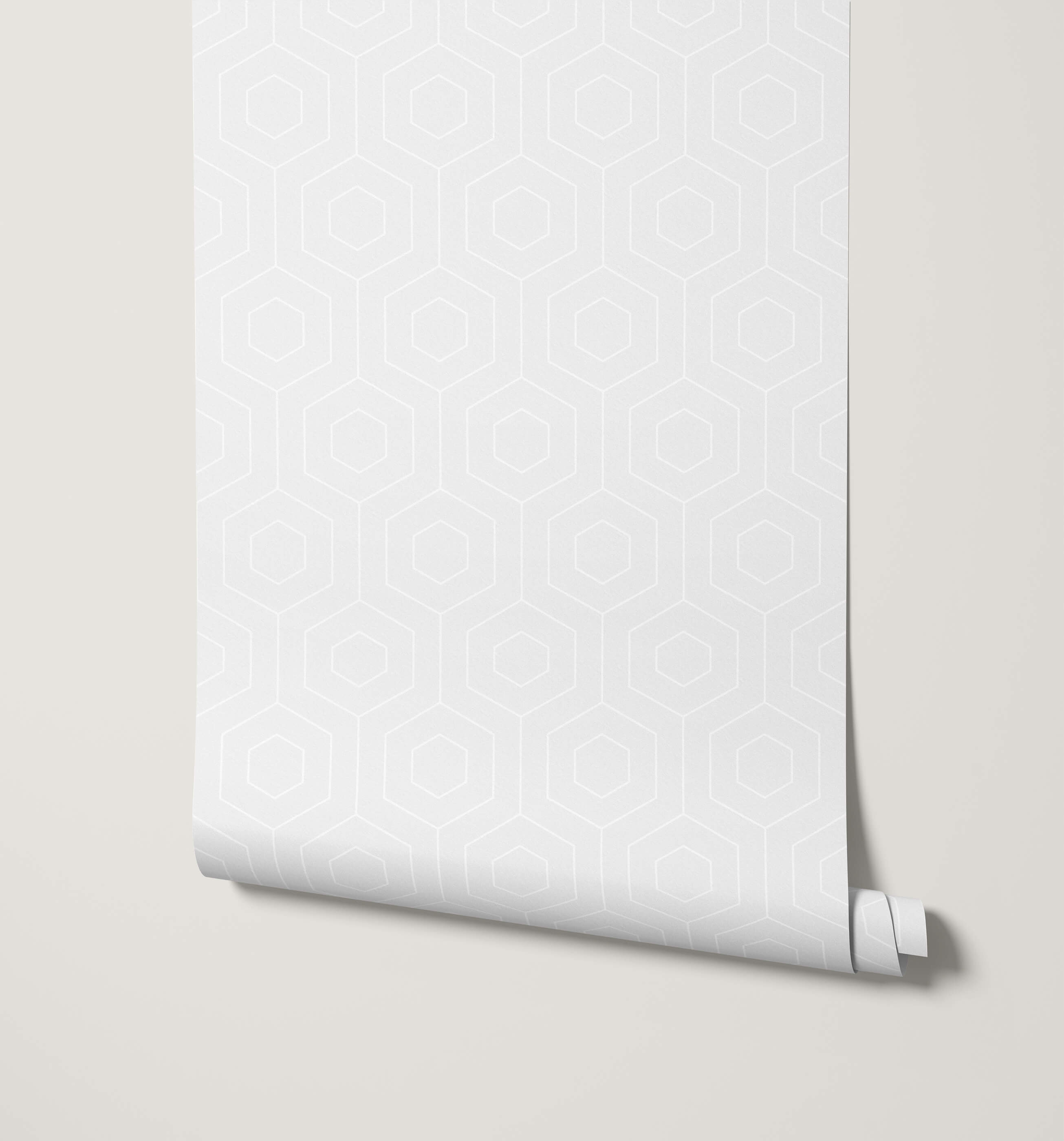 Hive Hexagonal Line Wallpaper