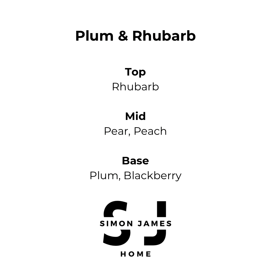 Plum and Rhubarb Handmade Soy Wax Candle