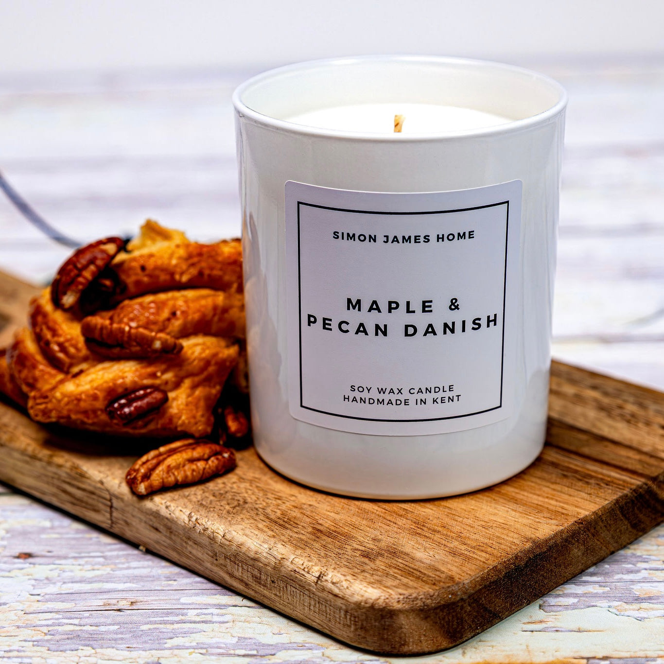 Maple and Pecan Danish Handmade Soy Wax Candle