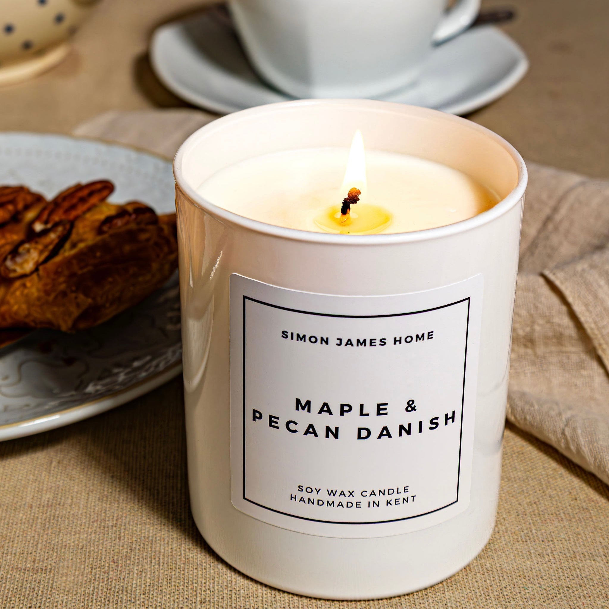 Maple and Pecan Danish Handmade Soy Wax Candle