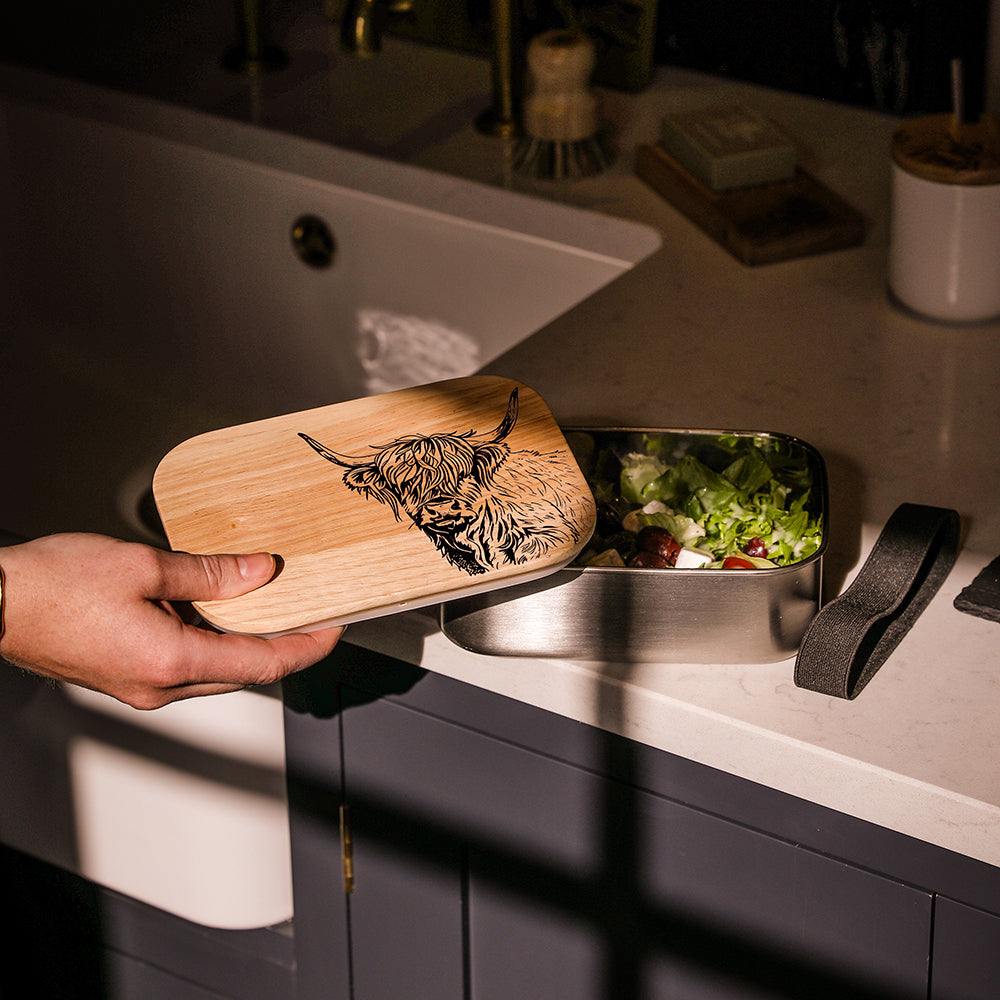 Highland Cow Lunch Box