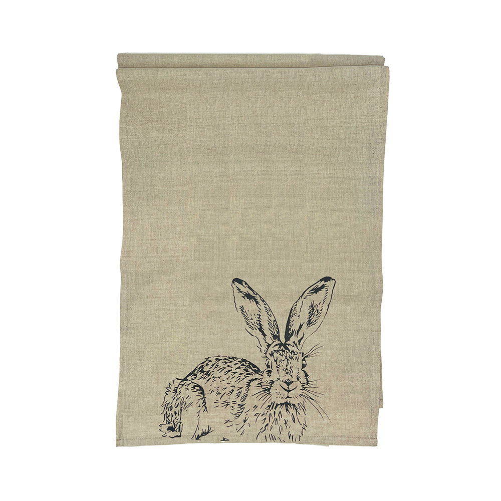 Hare Linen Table Runner
