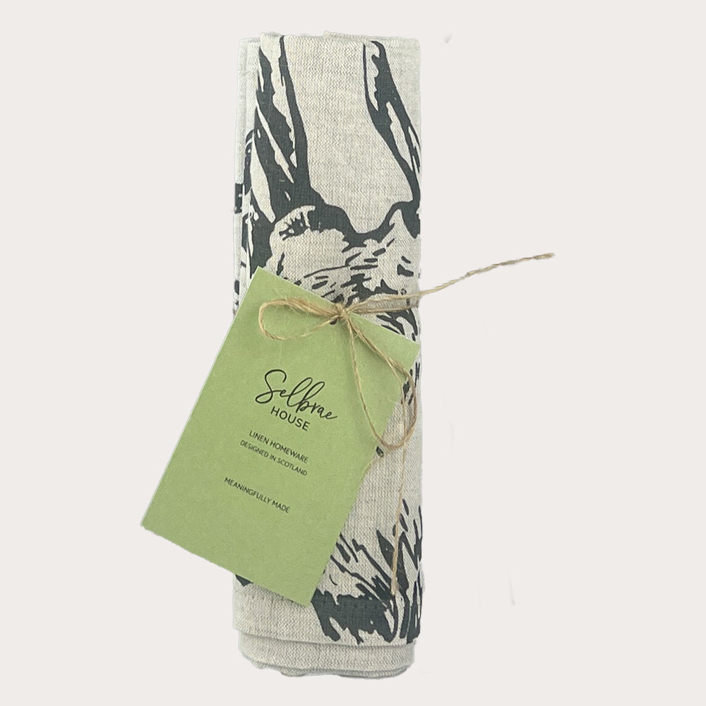 Stag Linen Table Runner