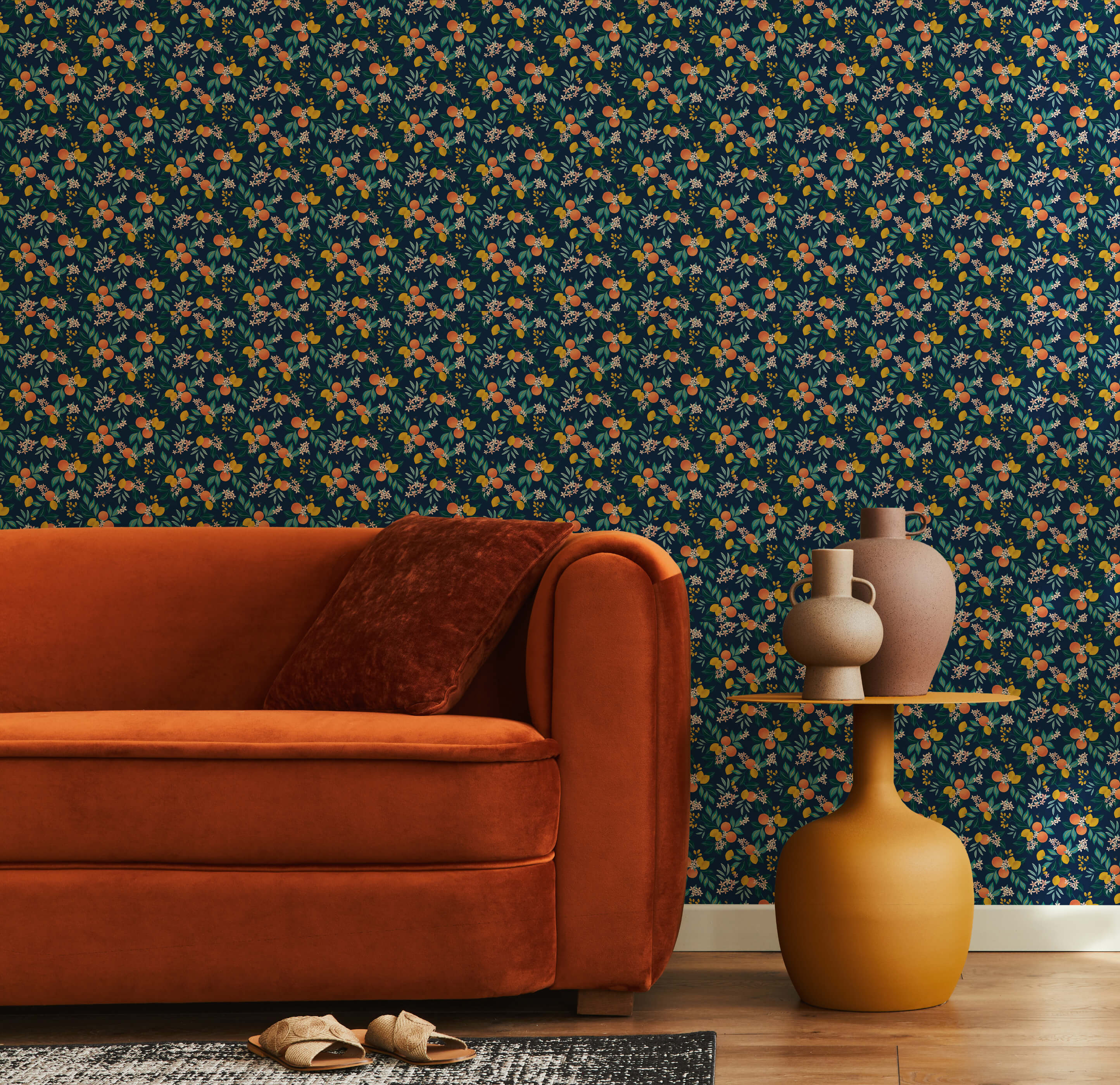 Limonata Lemon and Orange Fruit Wallpaper