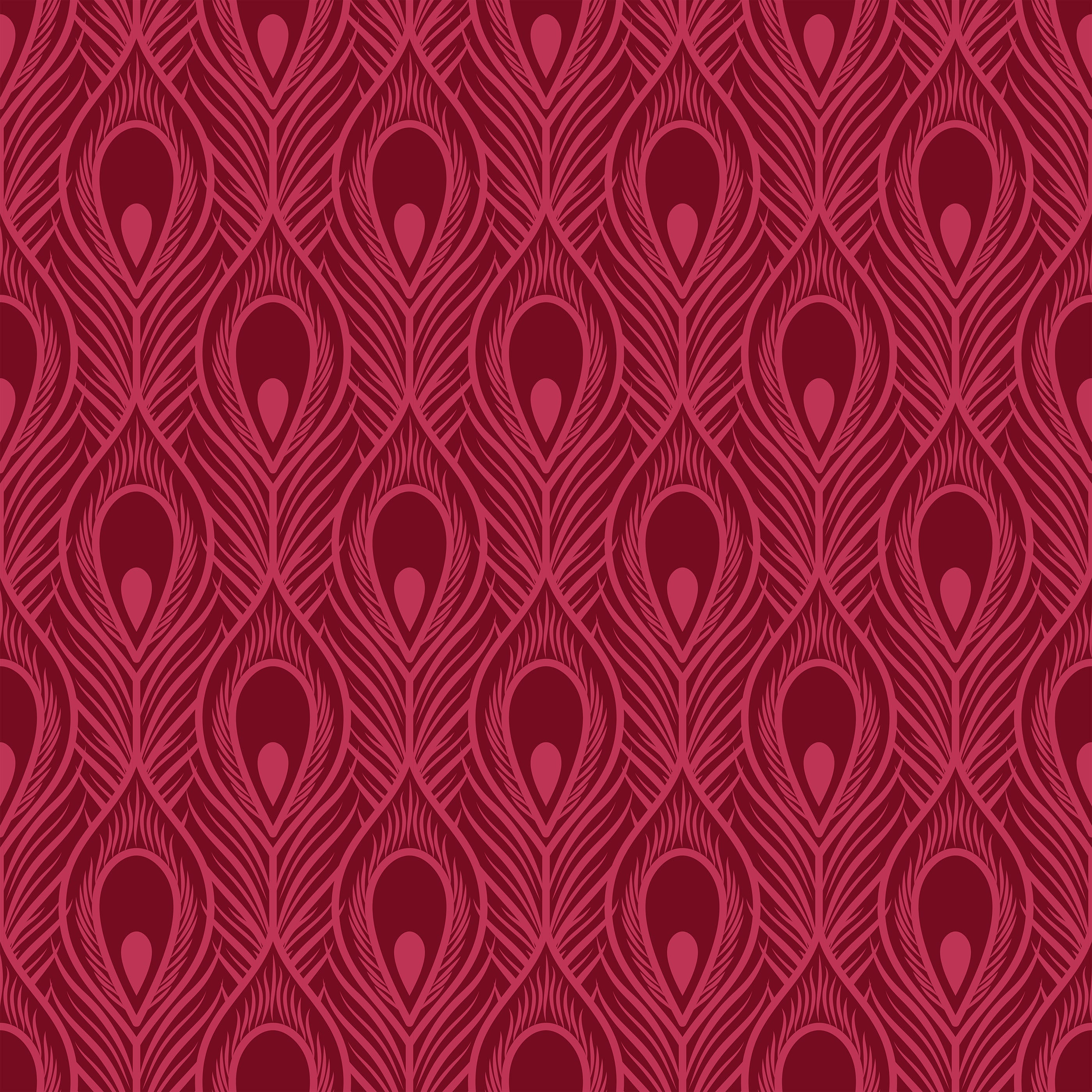 Maiden Peacock Feather Wallpaper