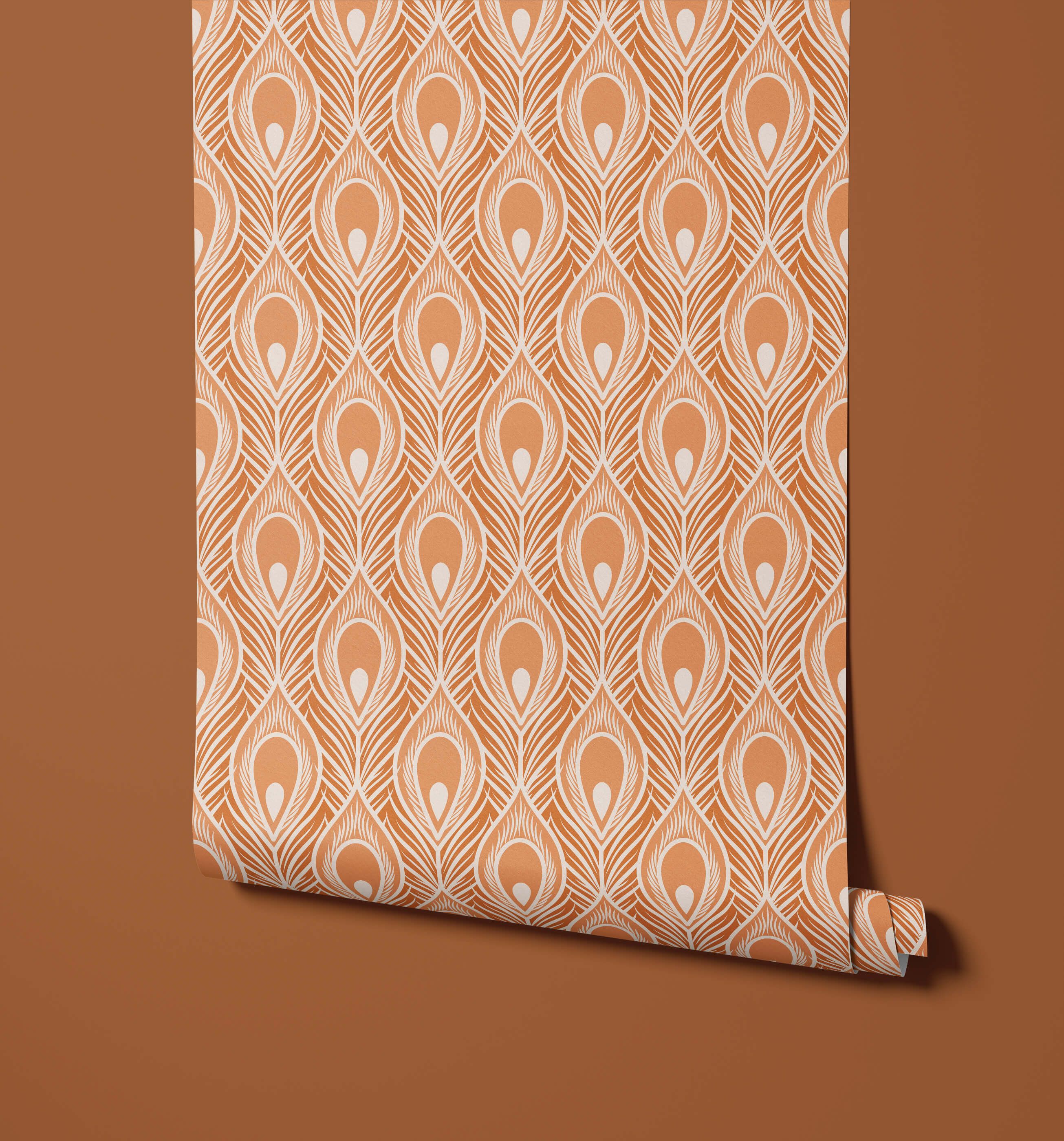 Maiden Peacock Feather Wallpaper