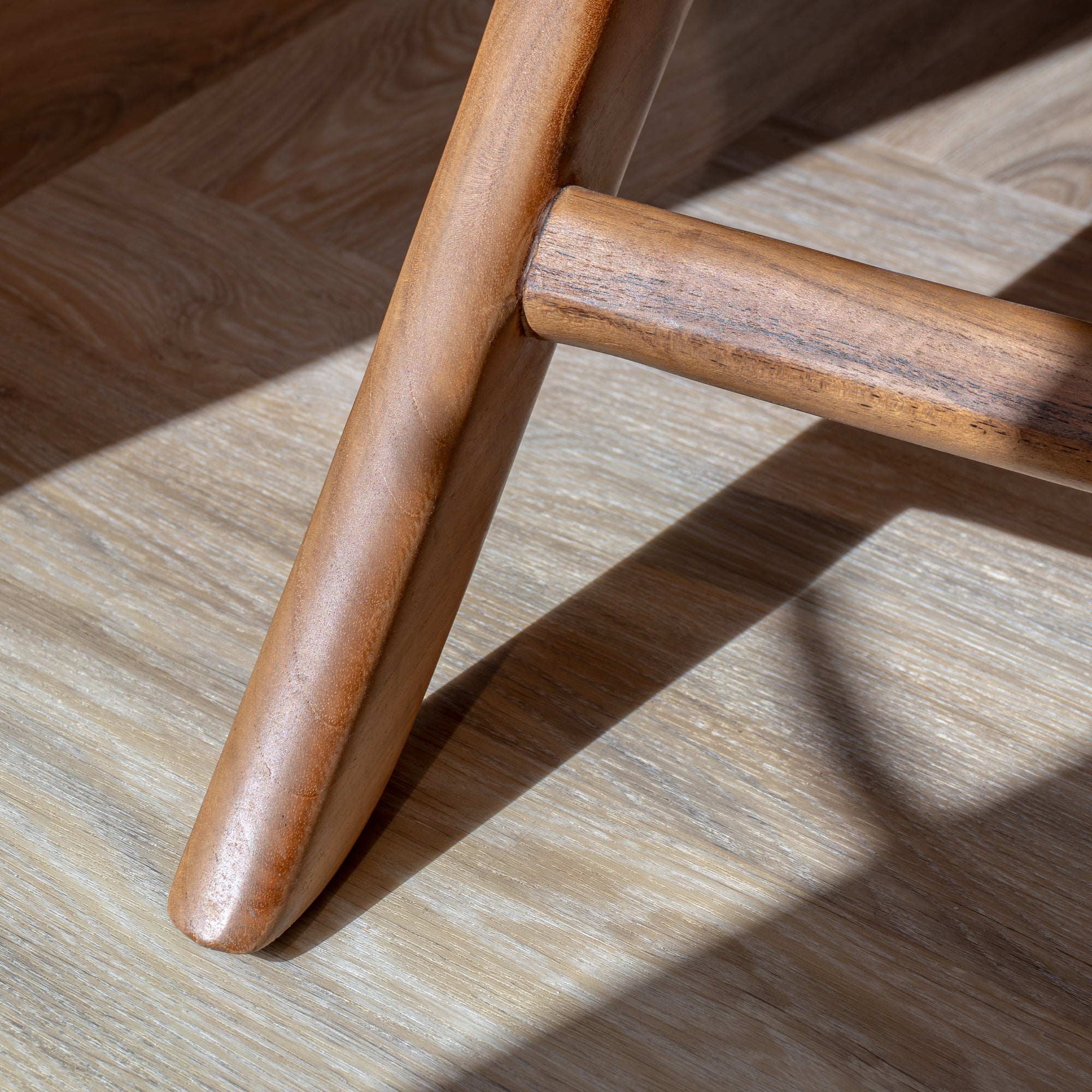 Zara Teak and Rattan Accent Chair