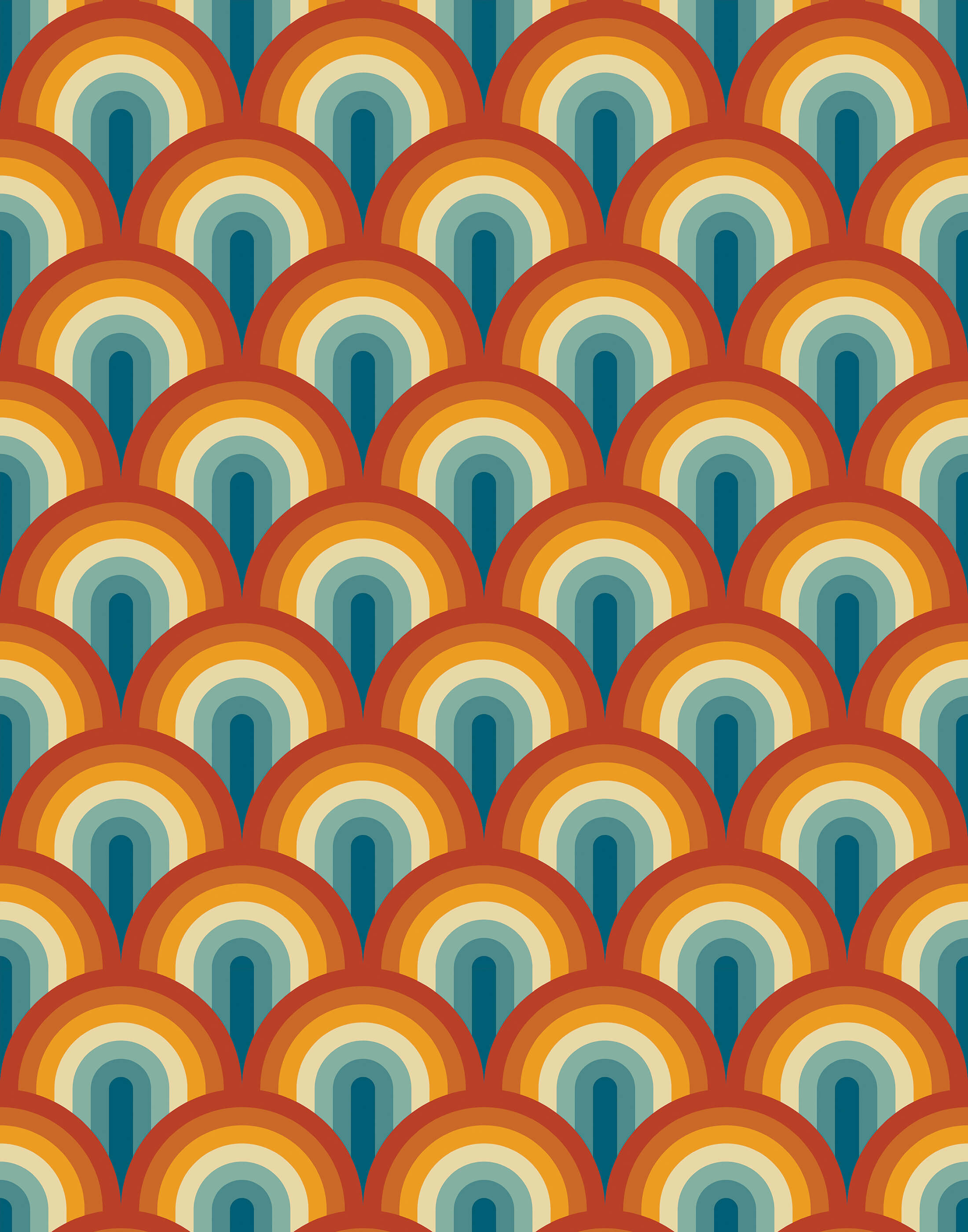 Reynold Retro Rainbow Wallpaper