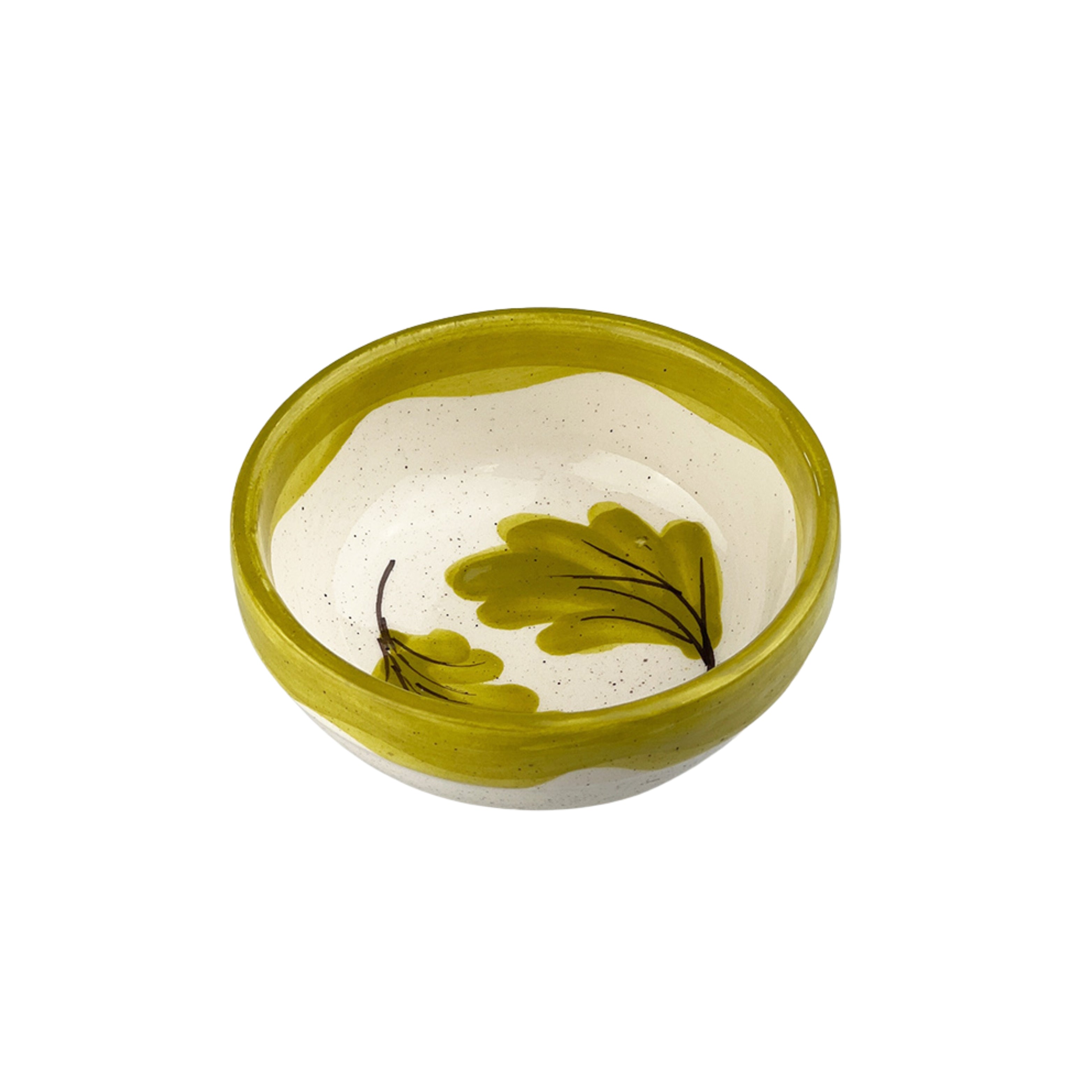 Oak Leaves Ceramic Dip Bowl