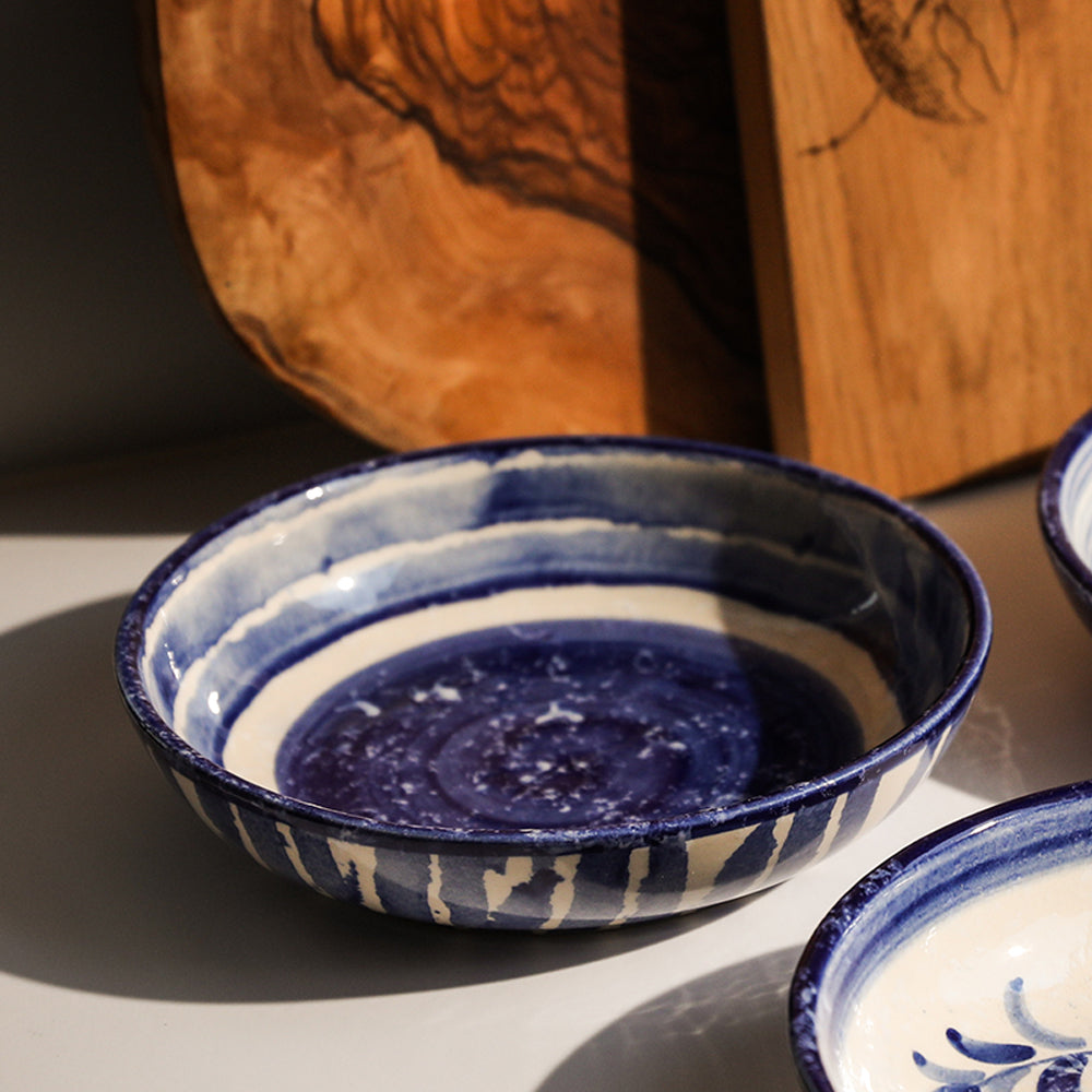 Stripe Medium Ceramic Serving Bowl