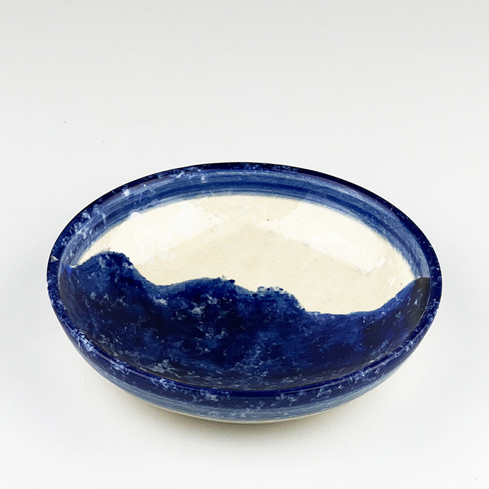 Wave Medium Ceramic Serving Bowl