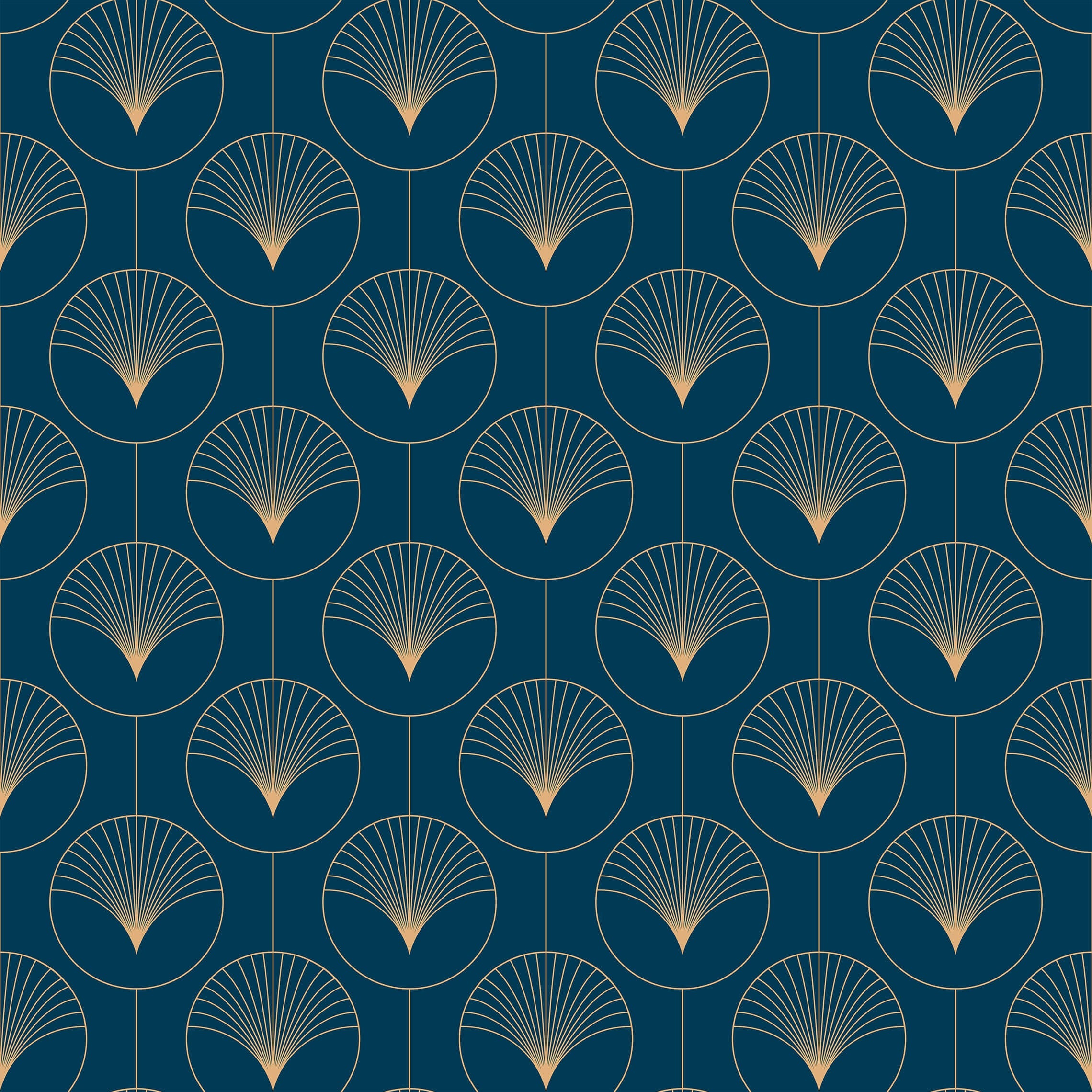 Sorkin Art Deco Circle Wallpaper