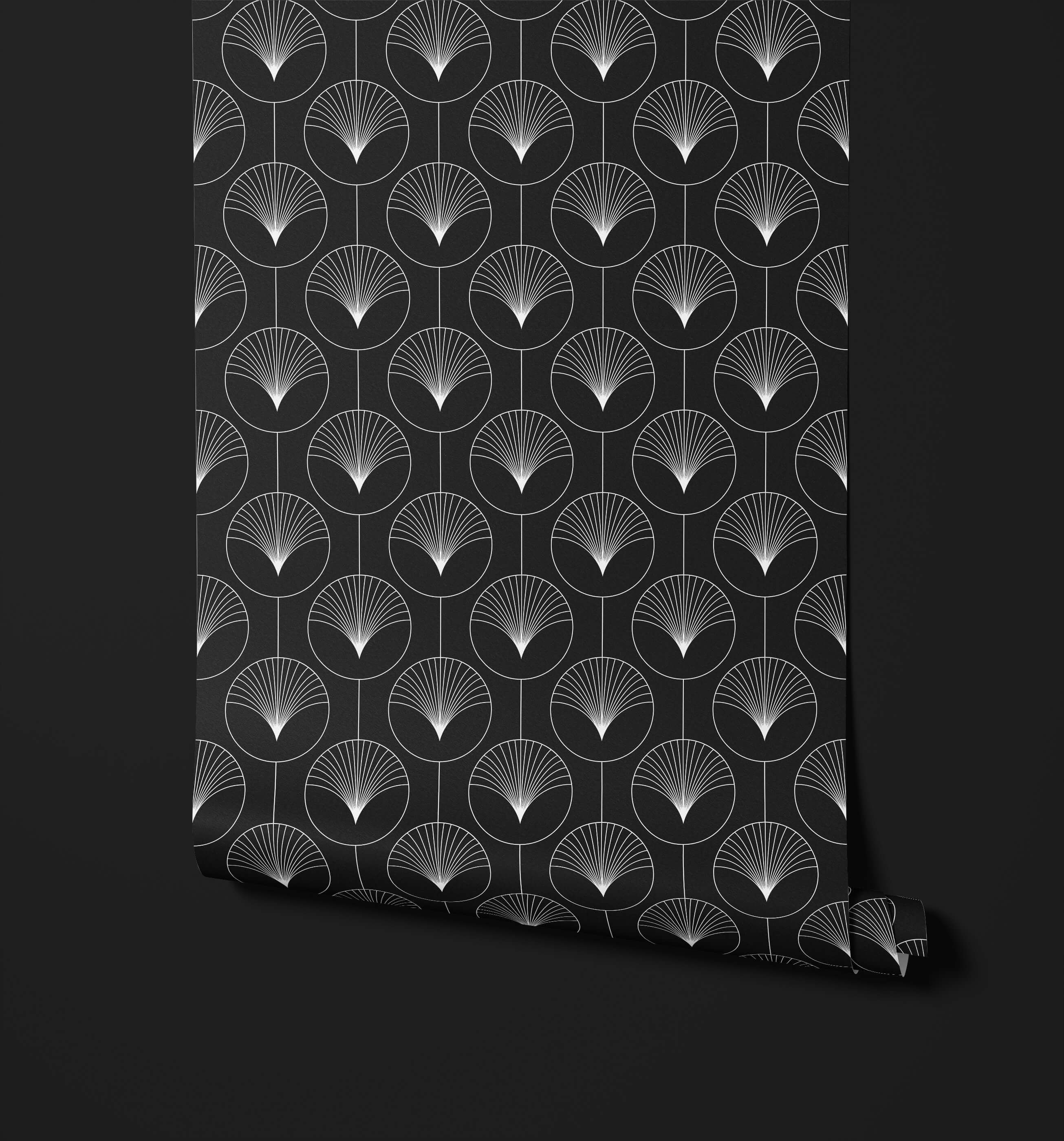 Sorkin Art Deco Circle Wallpaper