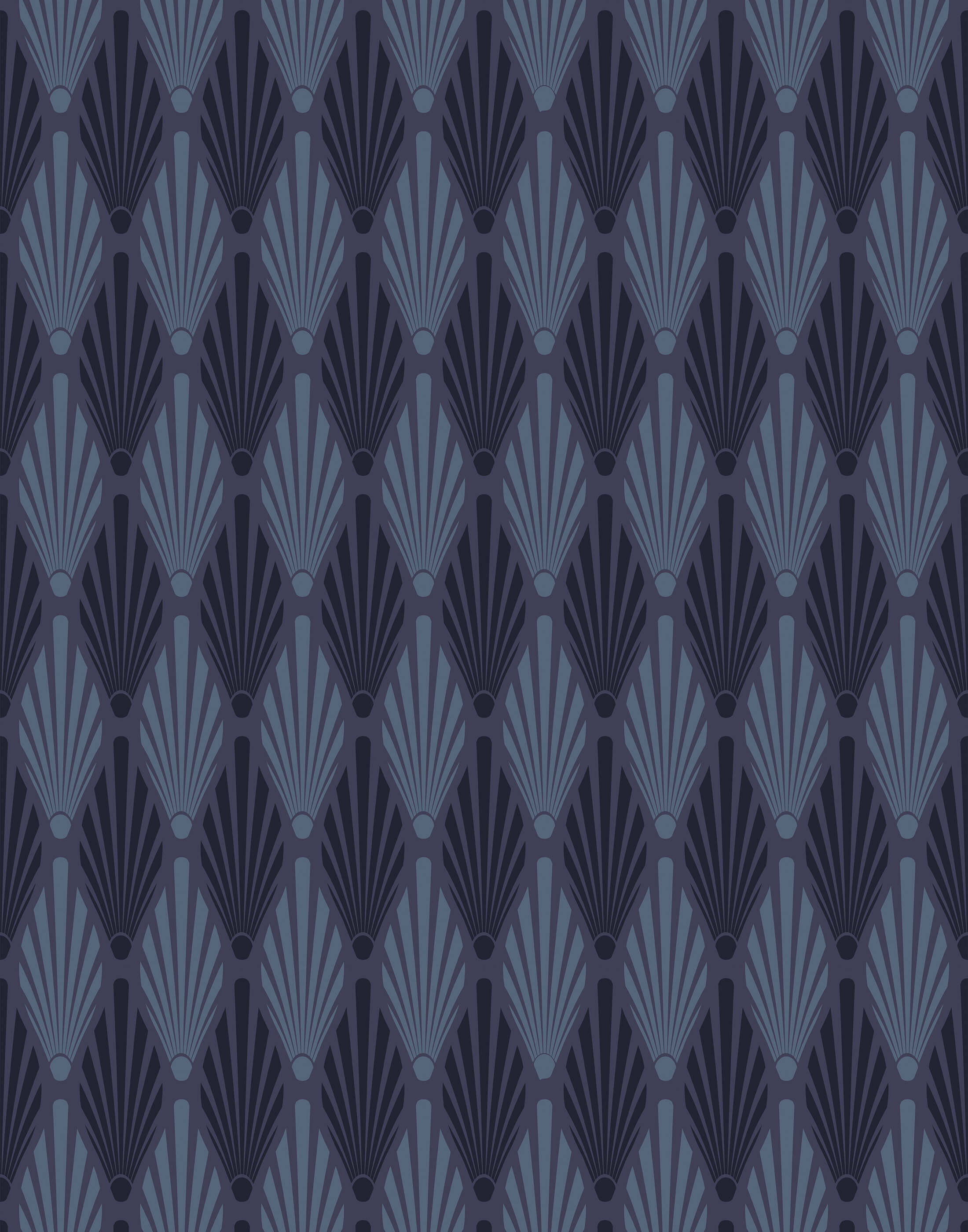 Strauss Bold Art Deco Fan Wallpaper