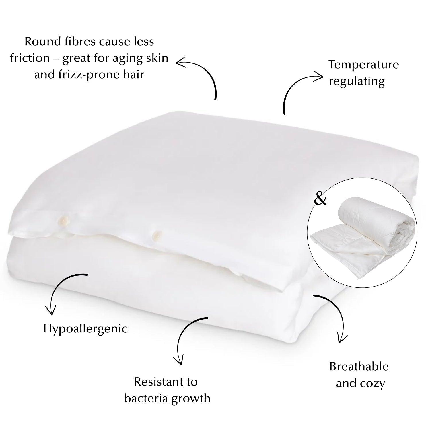 Eucalyptus and Bamboo Duvet Upgrade Bundle in White