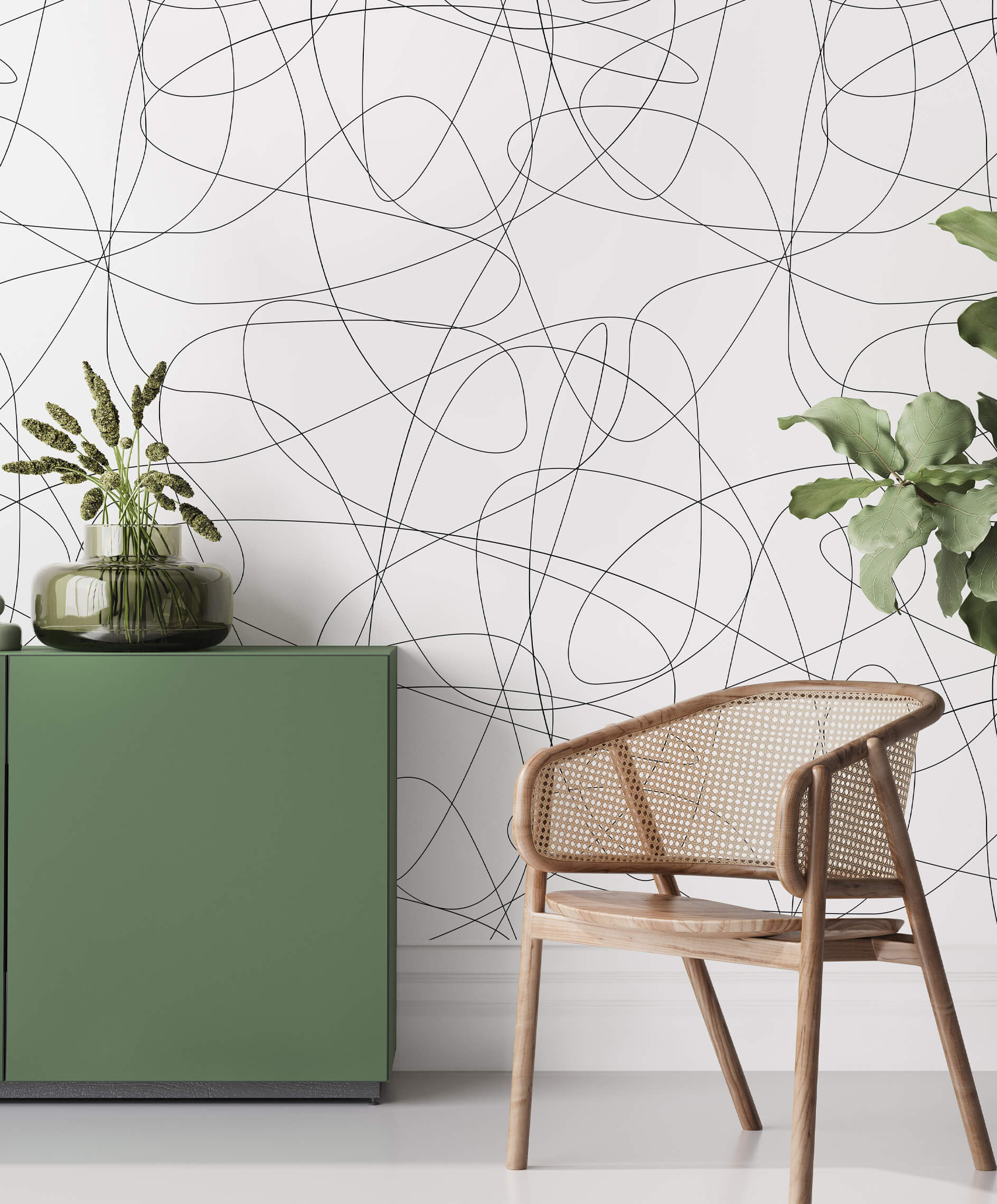 Wander Abstract Line Wallpaper