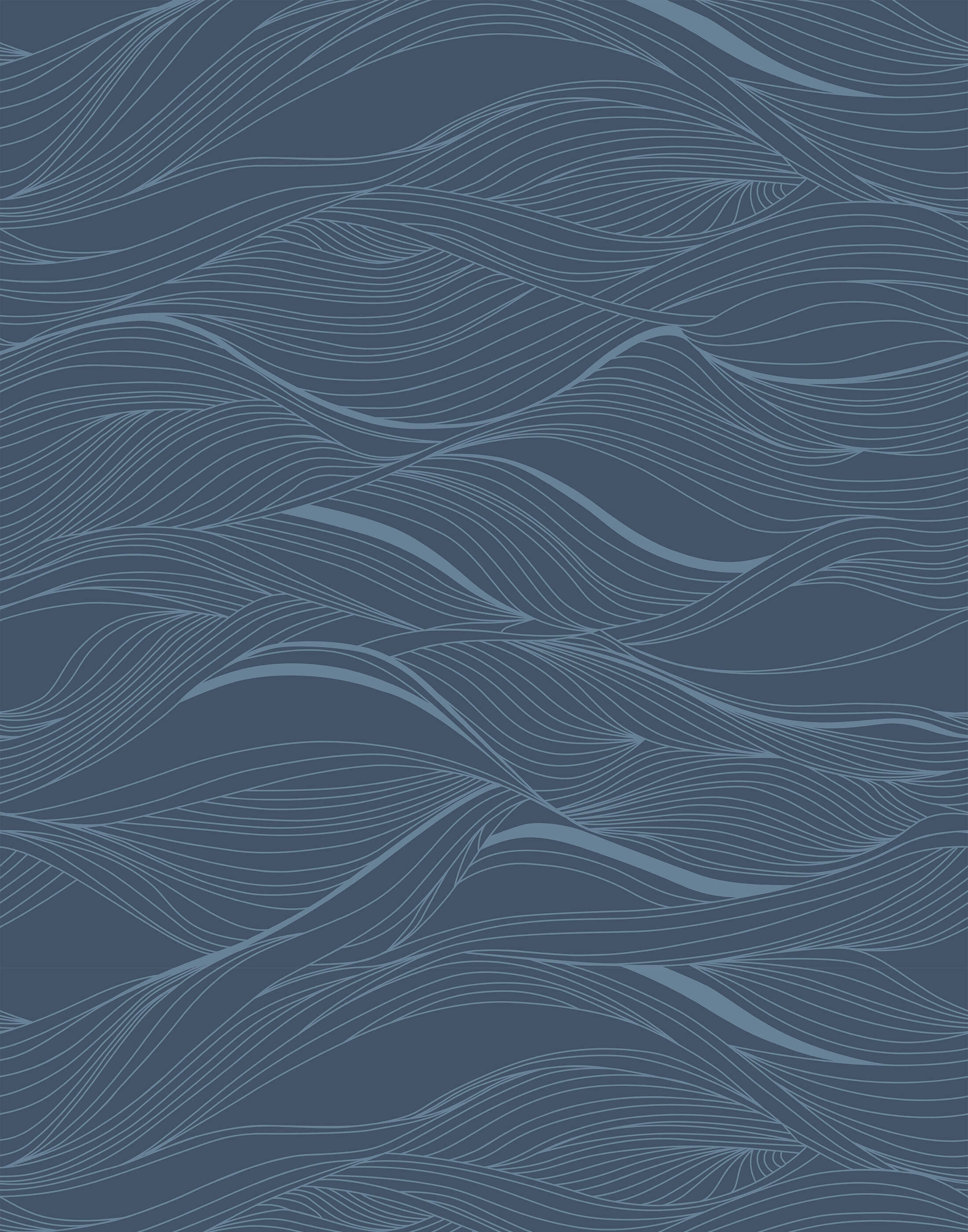 Whisper Minimalist Abstract Wavy Line Wallpaper
