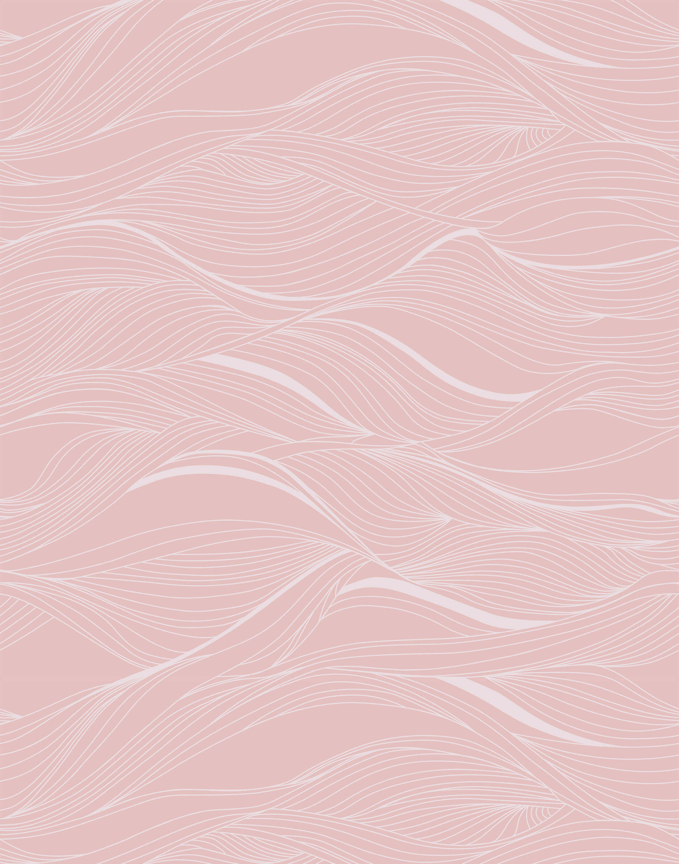 Whisper Minimalist Abstract Wavy Line Wallpaper