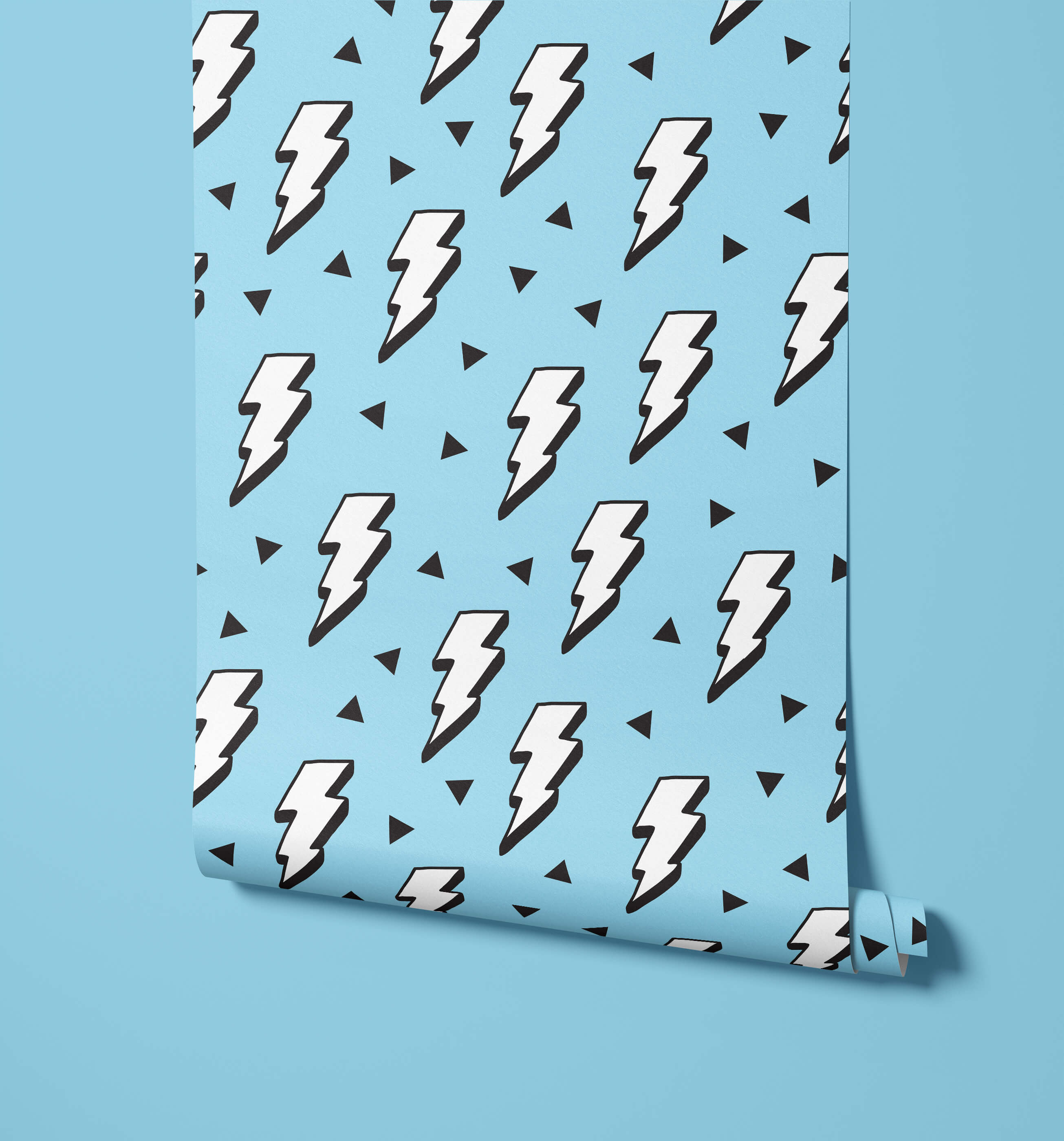 Zap Children's Lightning Bolt Wallpaper