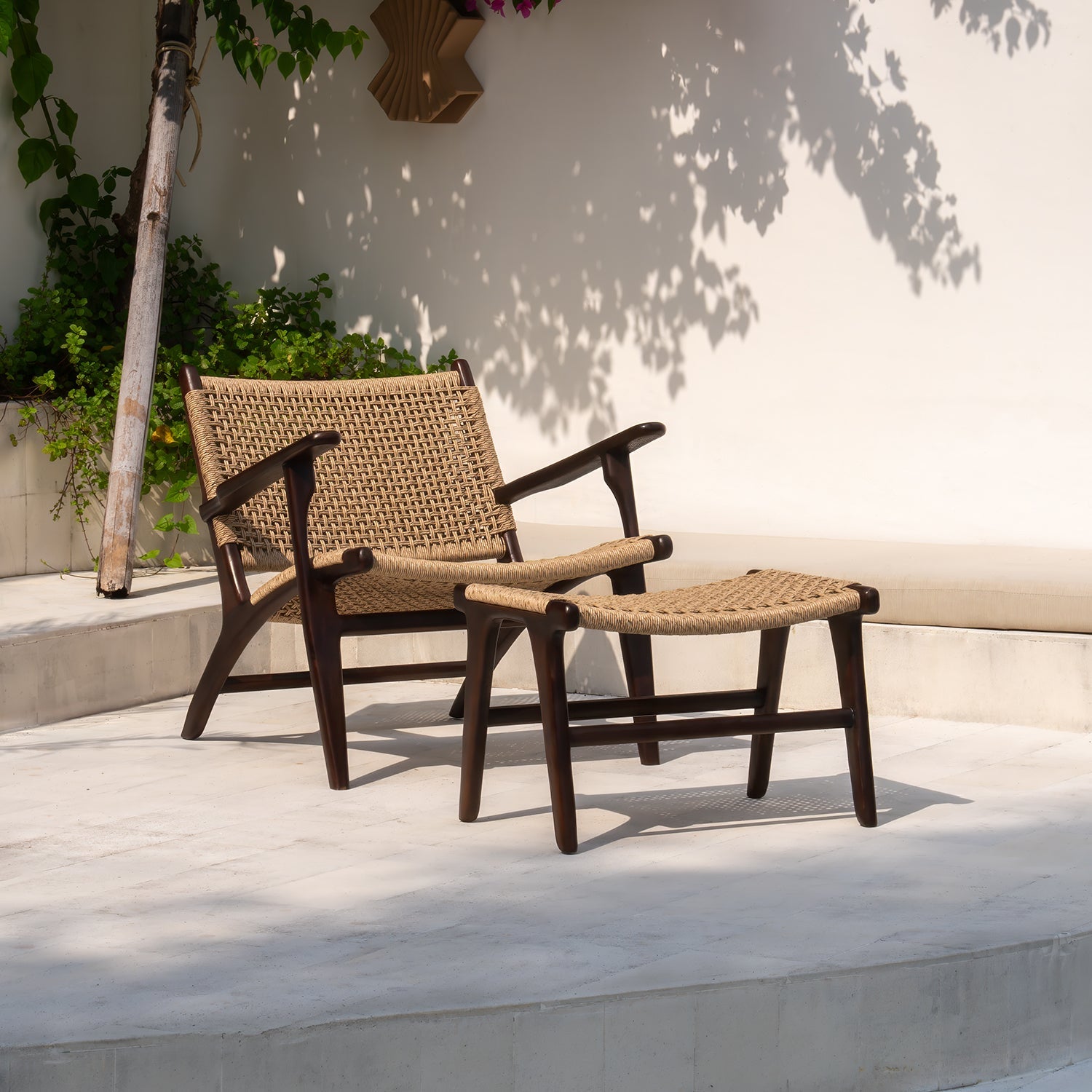 Zara Chocolate Rattan Accent Chair With Armrest