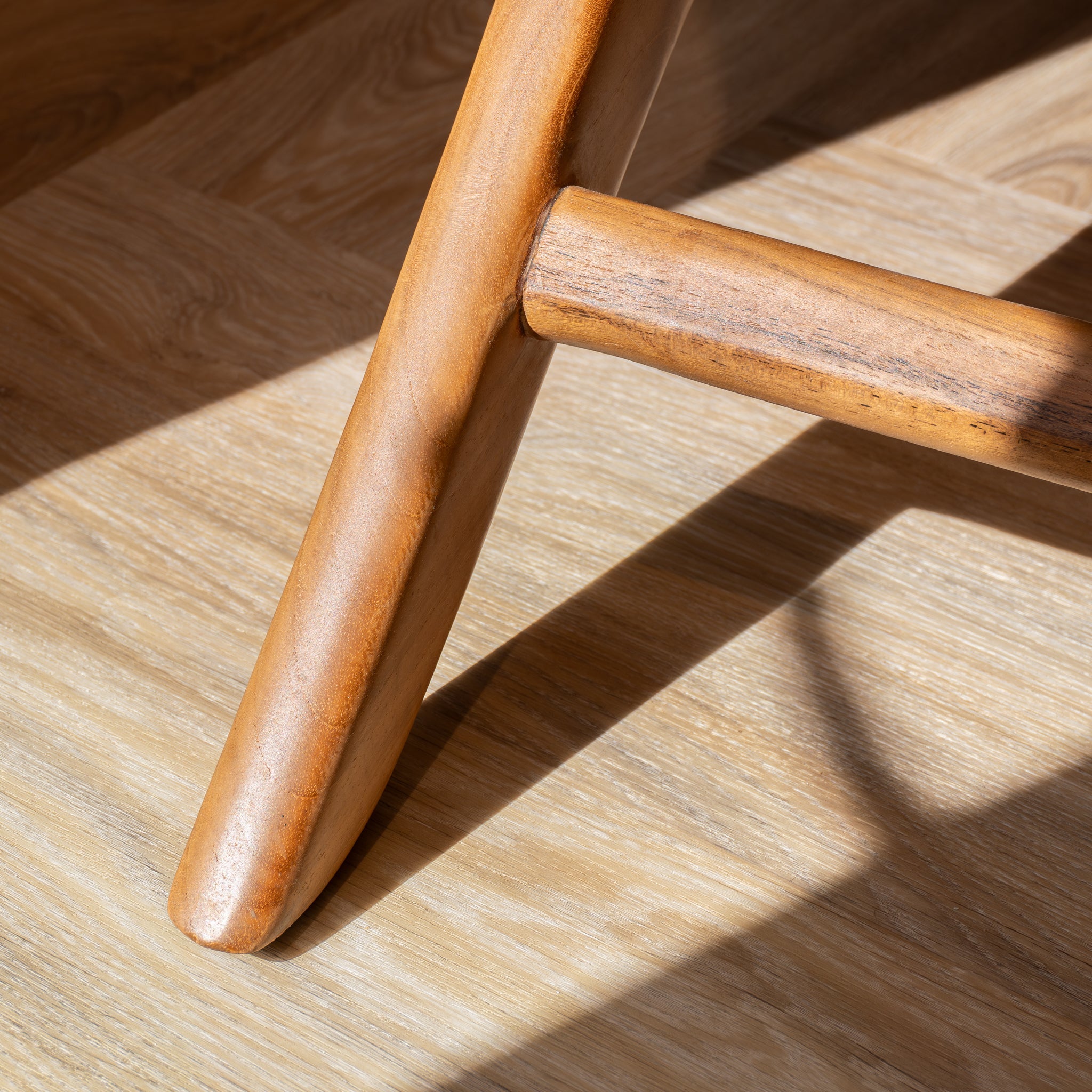 Zara Teak and Rattan Accent Armchair