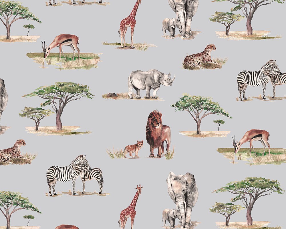Safari Animals Children's Wallpaper