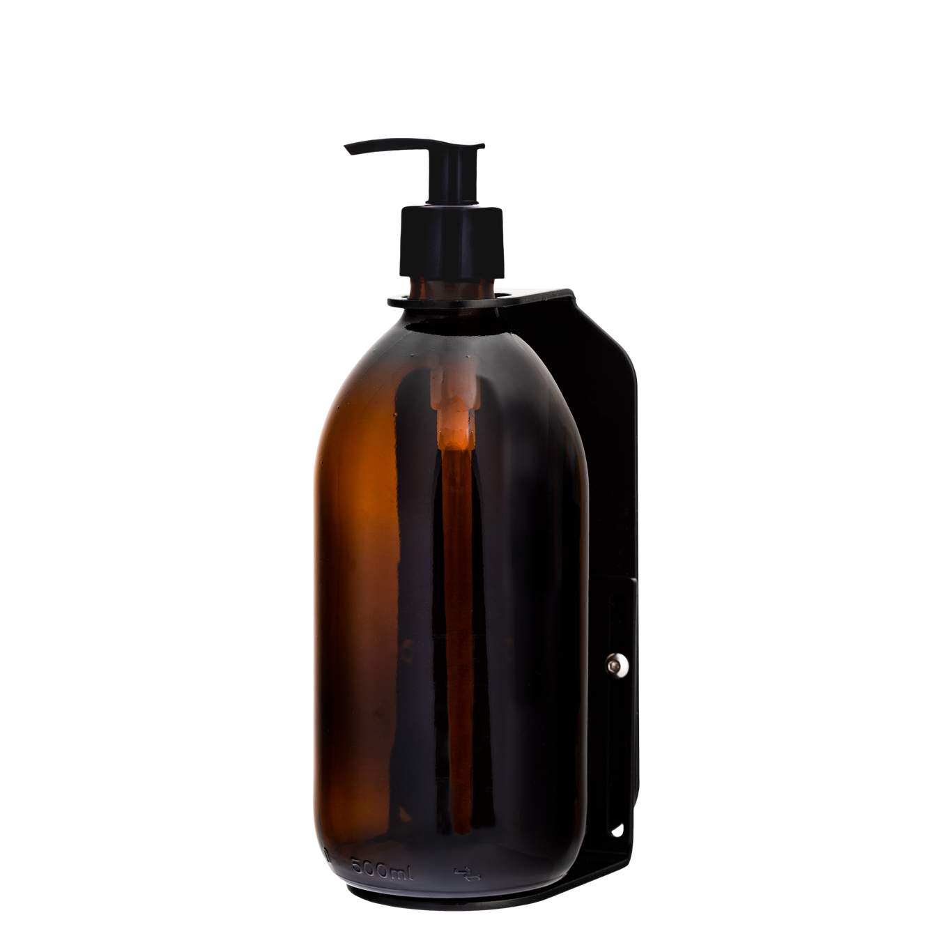 Black Single Wall Mounted Soap Dispenser