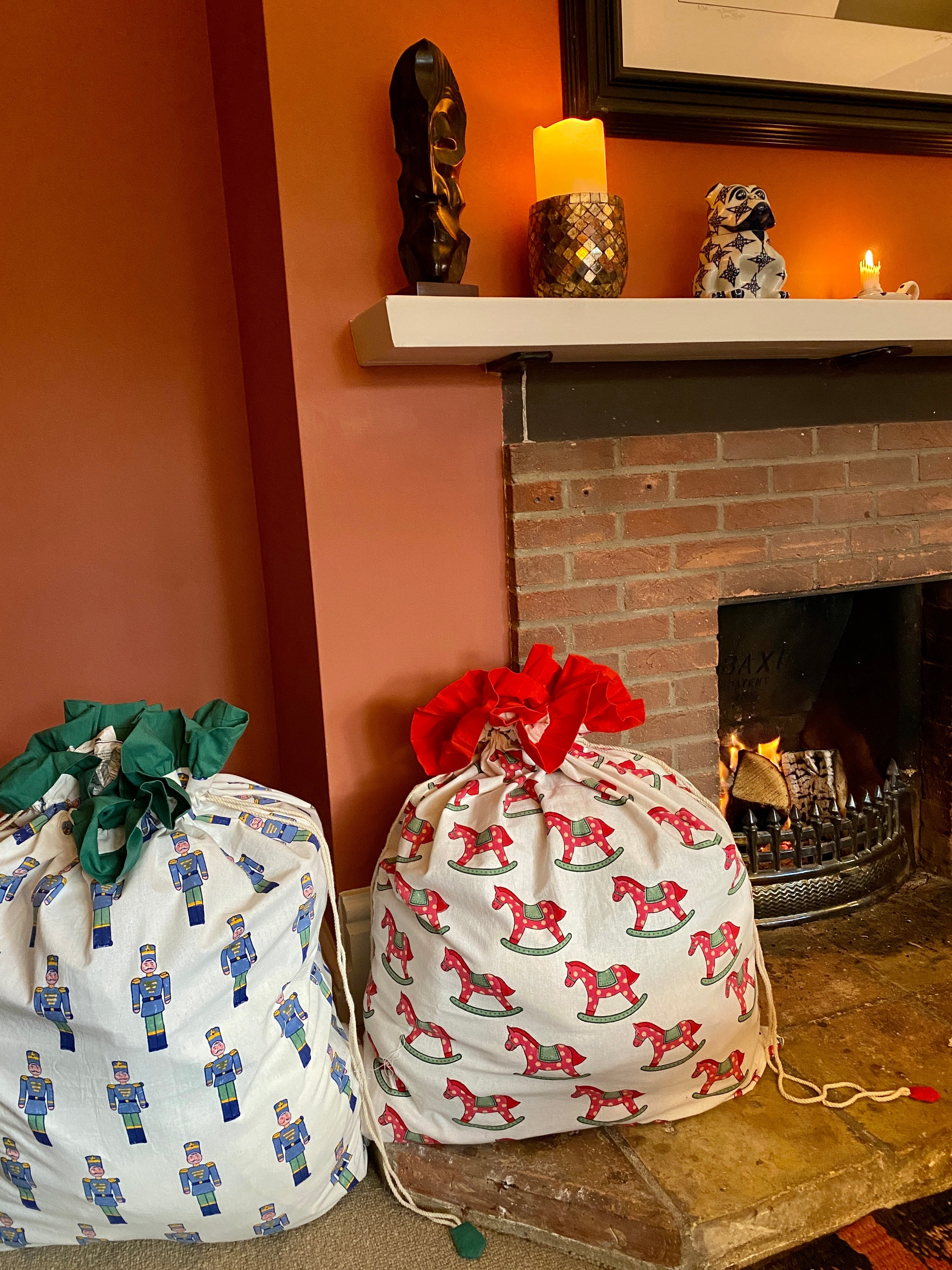 Green Toy Soldier Christmas Sack