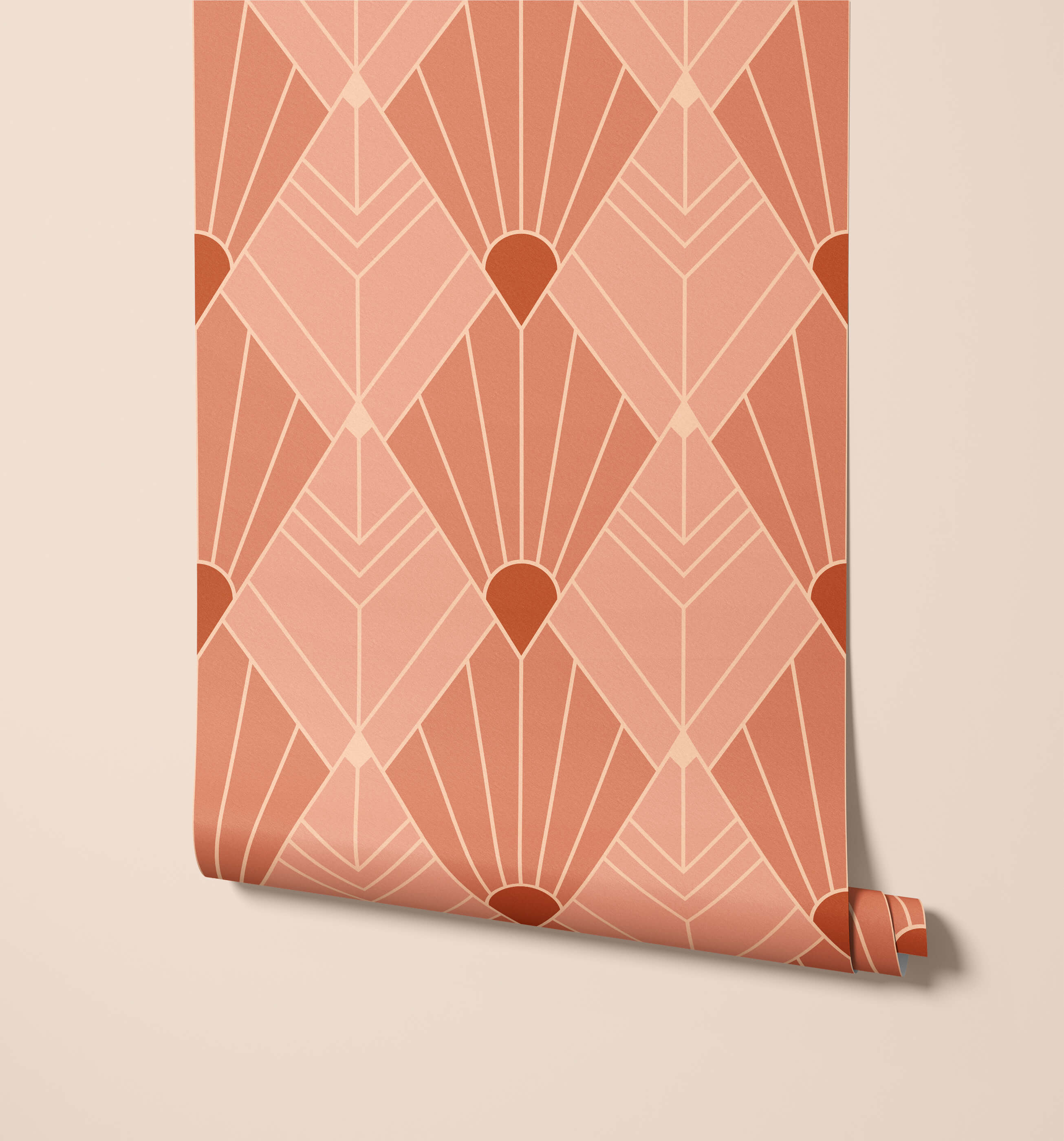 Cameron Art Deco Diamond Pattern Wallpaper