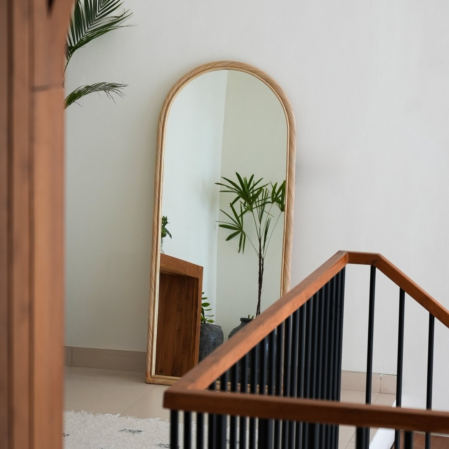 Citra Teak Leaning Mirror