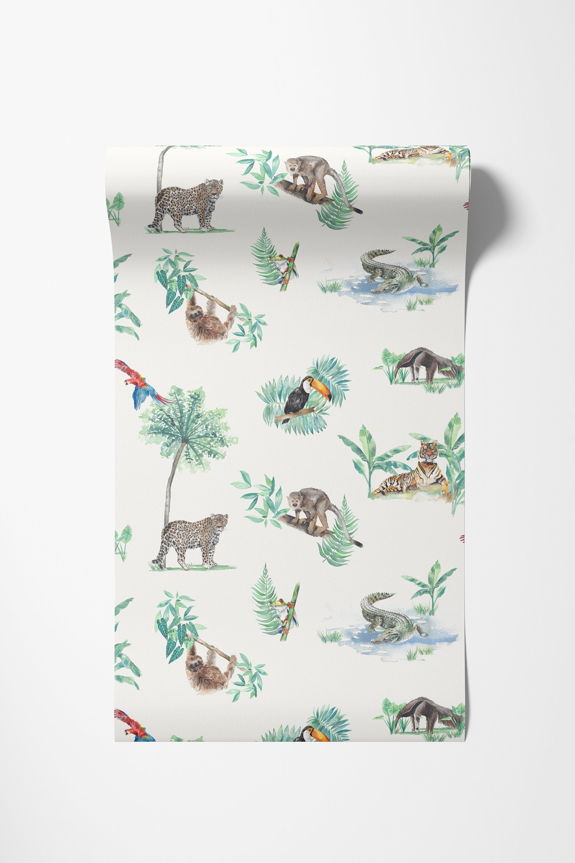 Rainforest Creatures Tropical Children's Wallpaper