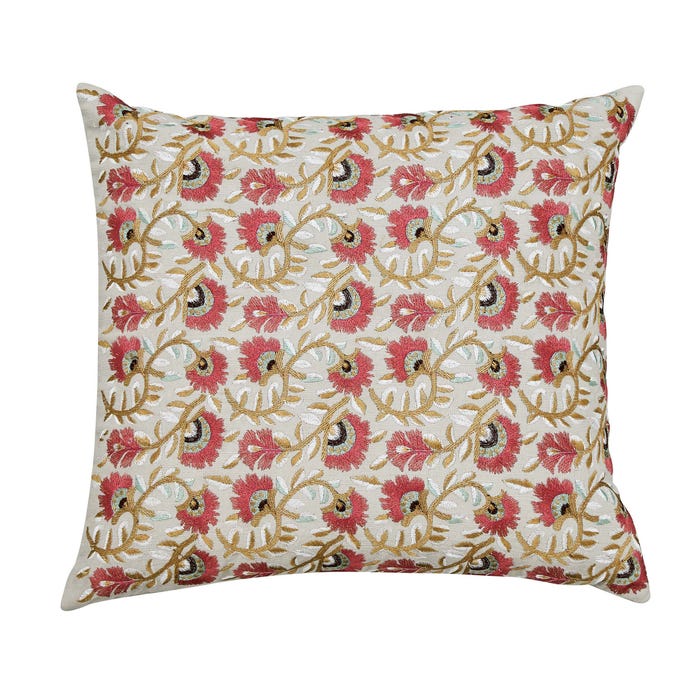 William Morris Seasons By May Cushion Linen on Sofa