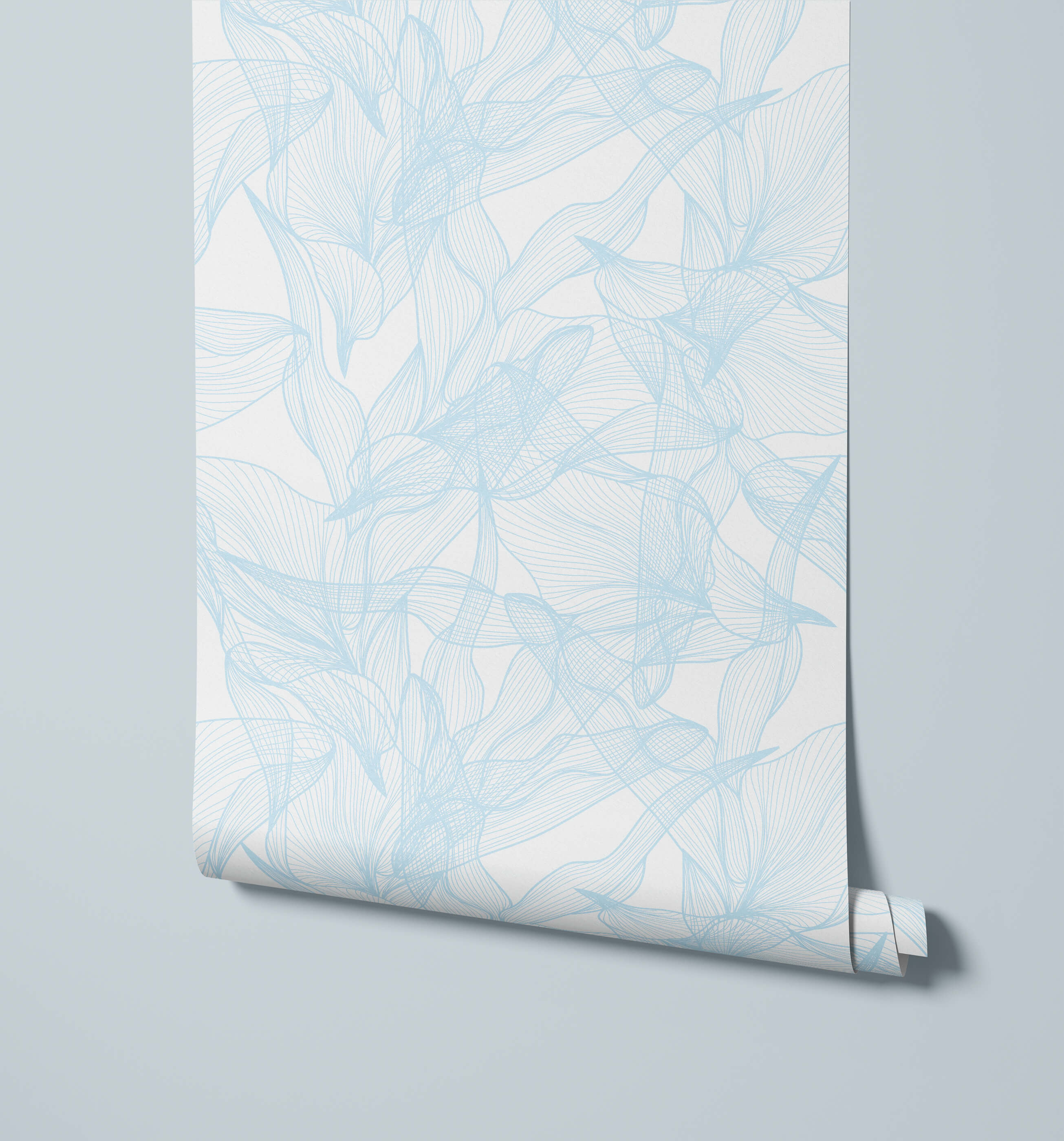 Float Abstract Floral Wallpaper