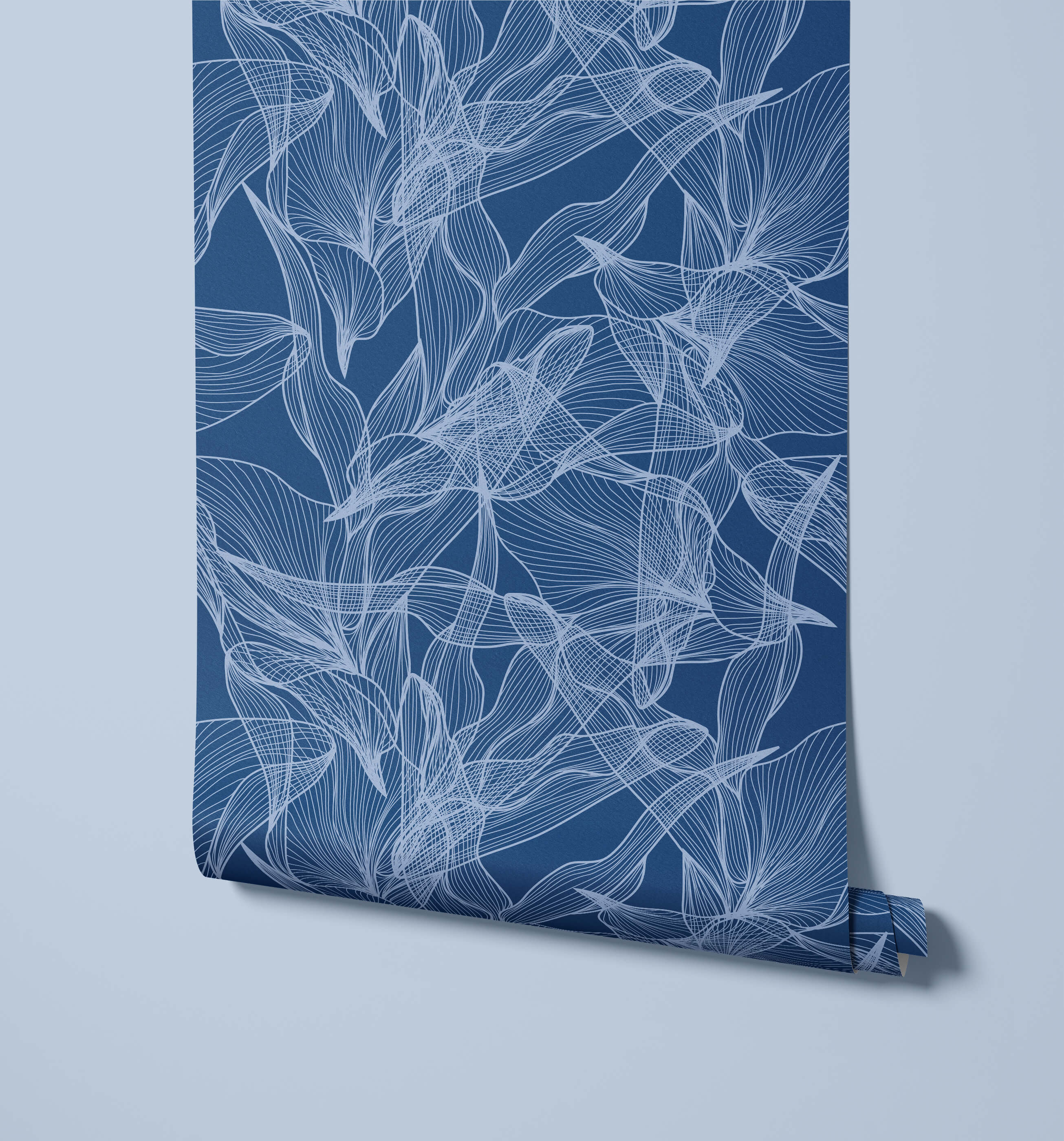 Float Abstract Floral Wallpaper